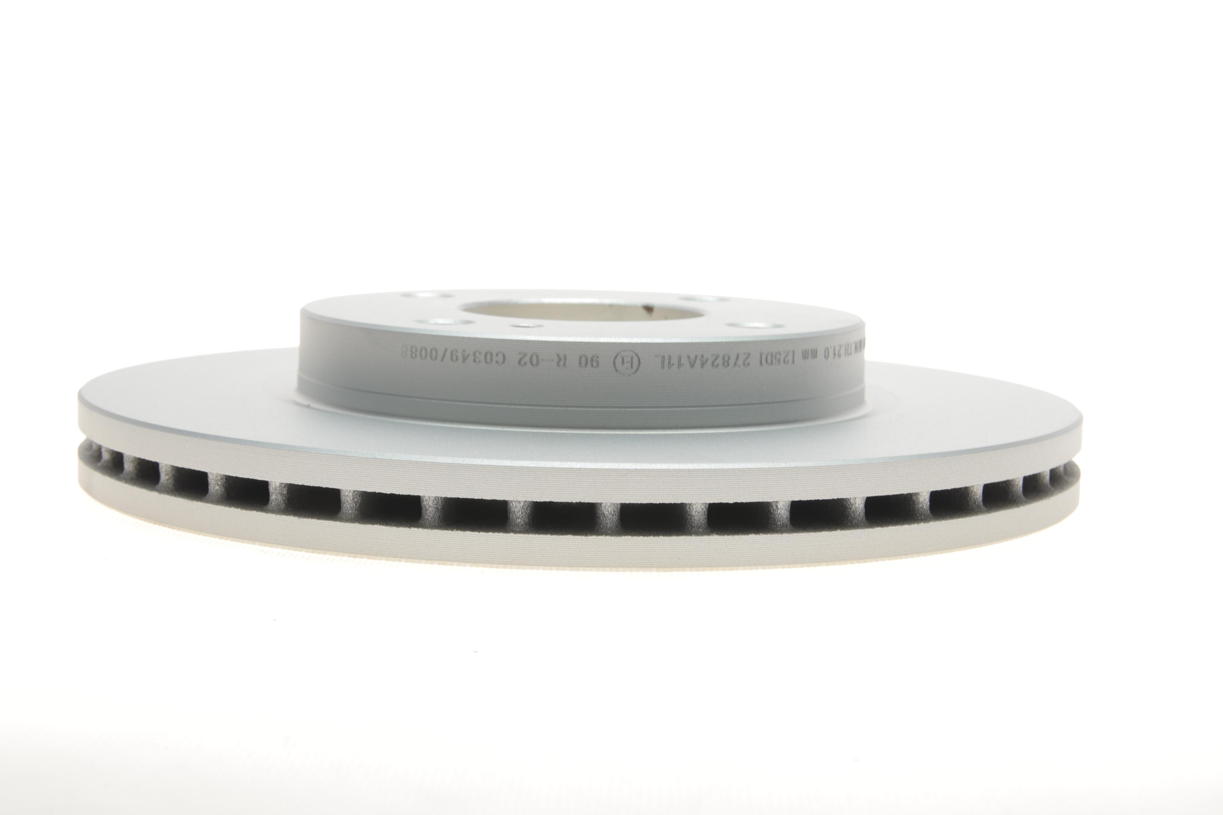 Диск гальмівний (передній) Ford Fiesta 08- (258x23) (з покриттям) (вентильований)