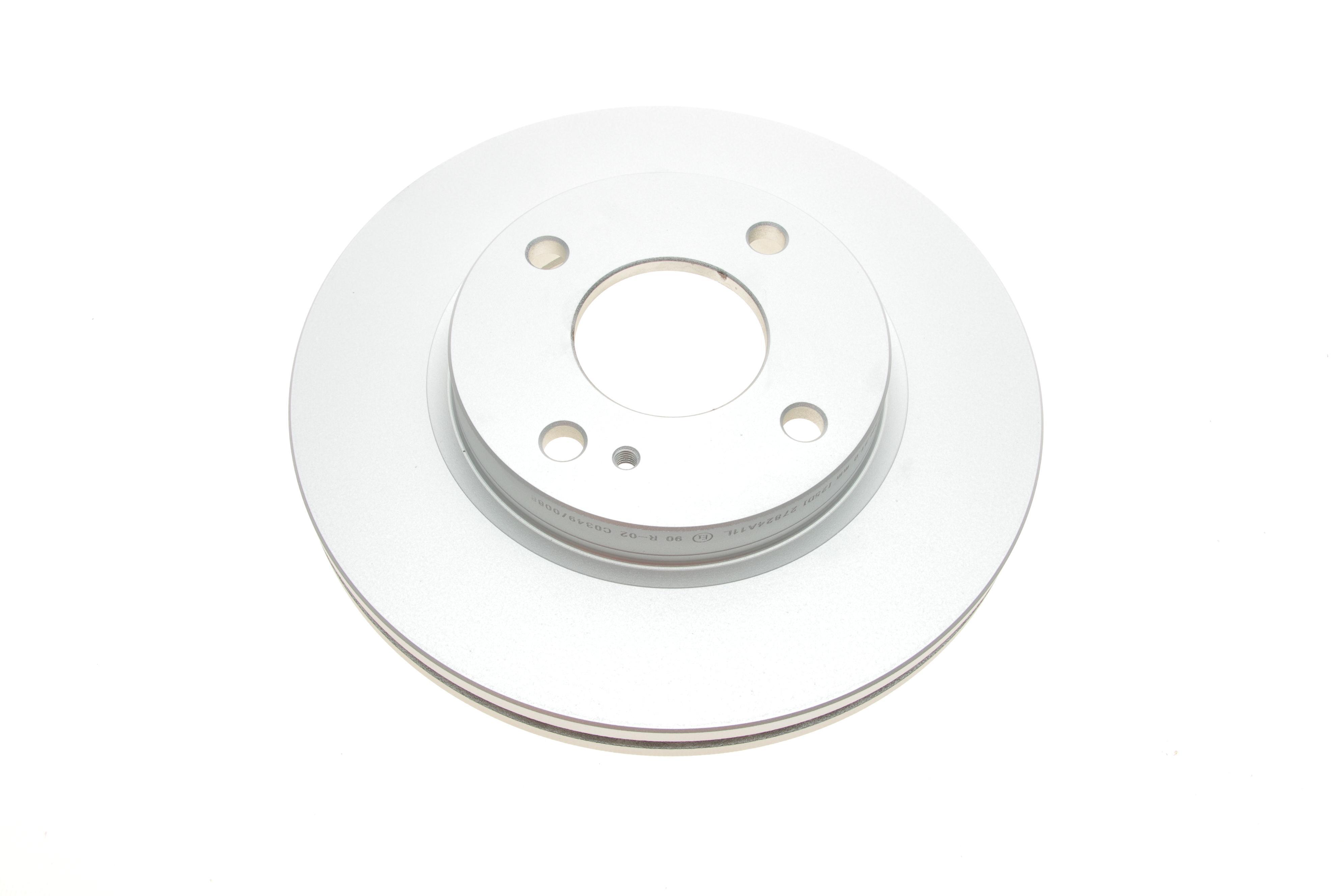 Диск гальмівний (передній) Ford Fiesta 08- (258x23) (з покриттям) (вентильований)