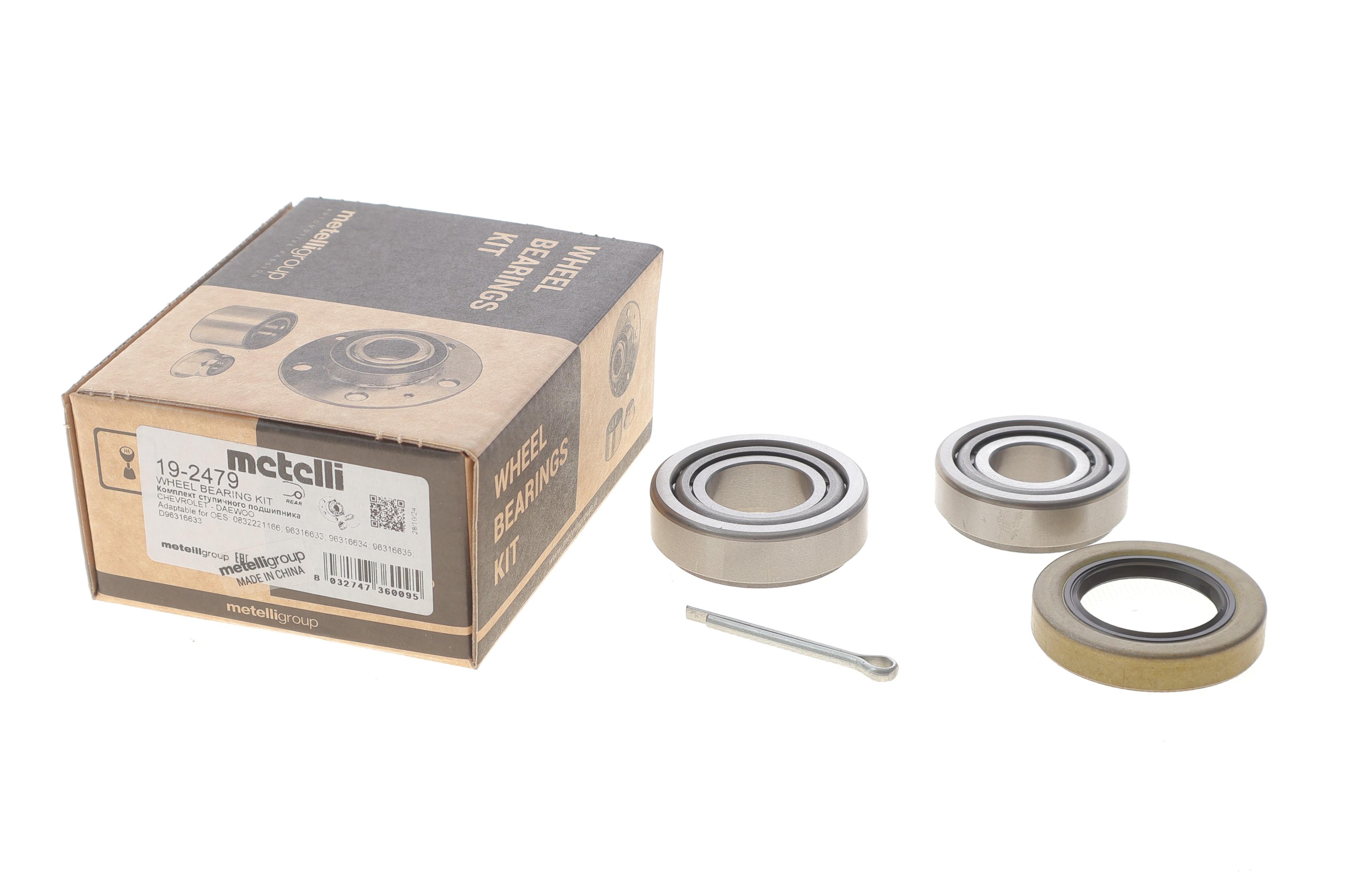 Підшипник маточини (задньої) Daewoo Matiz 98- (к-кт)