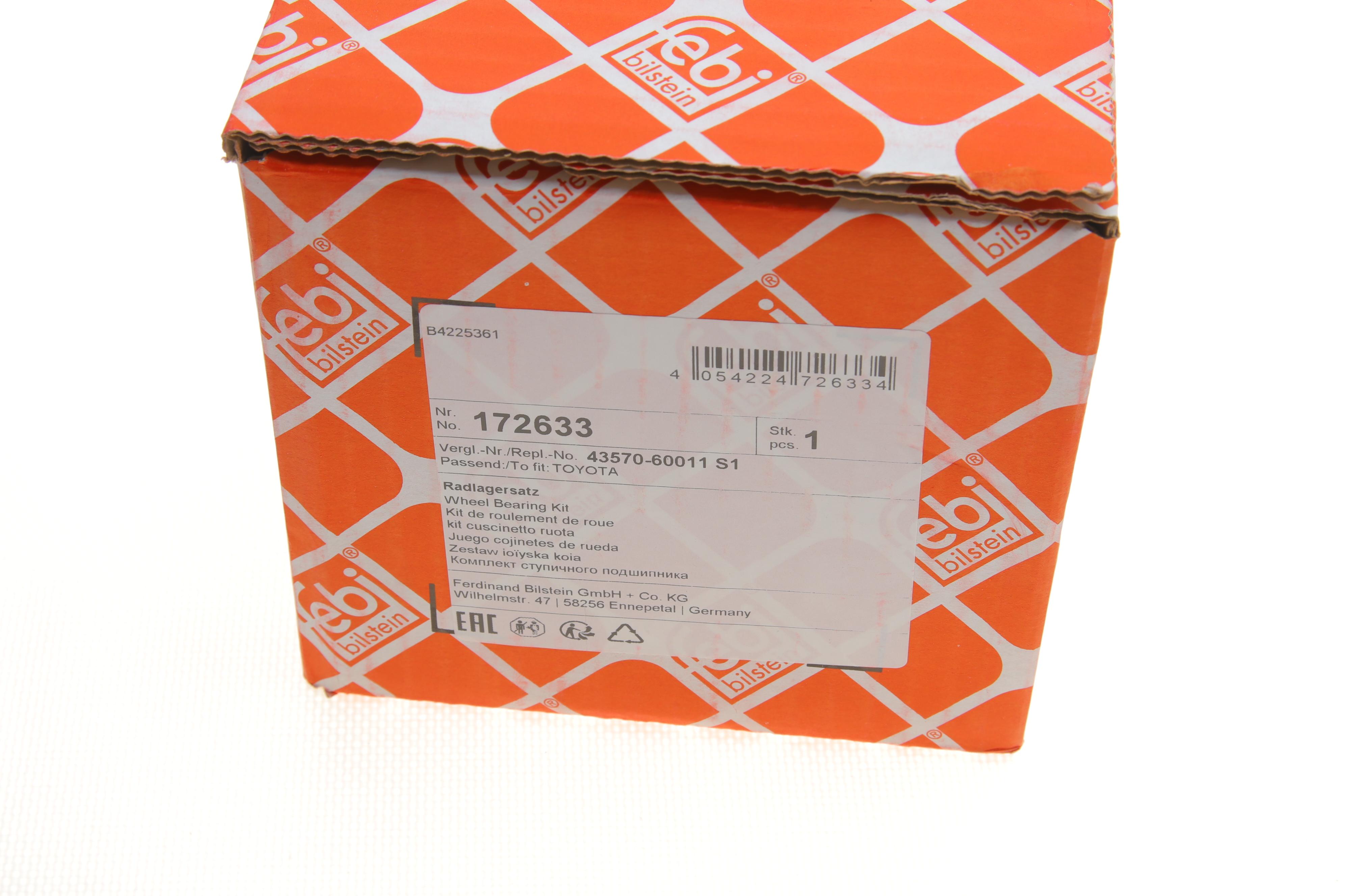 Підшипник маточини (передньої) Toyota Land Cruiser 02- (+ABS)