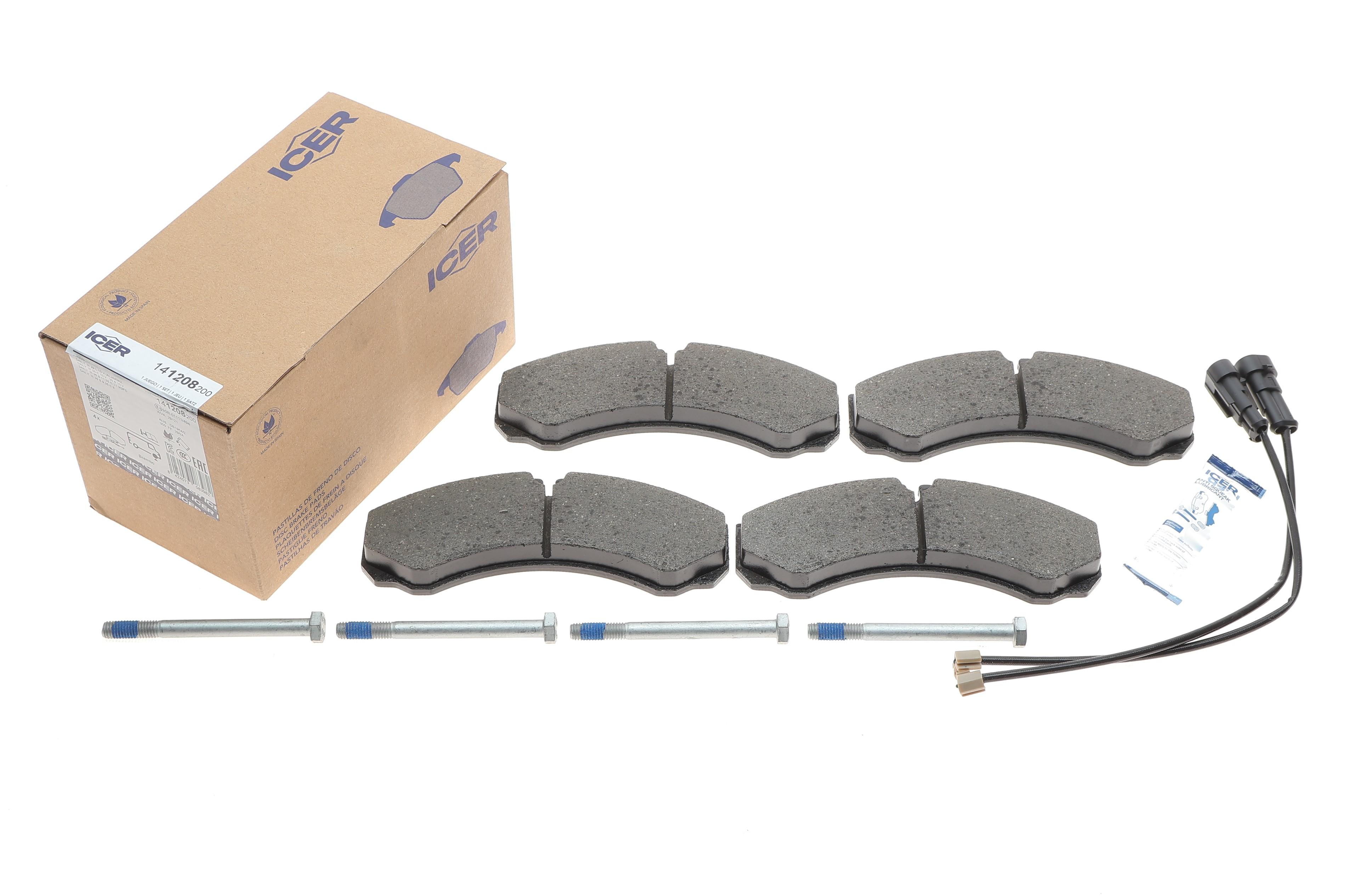 Колодки гальмівні (передні) Iveco Daily II/III 99-07 (+датчики L=295mm)