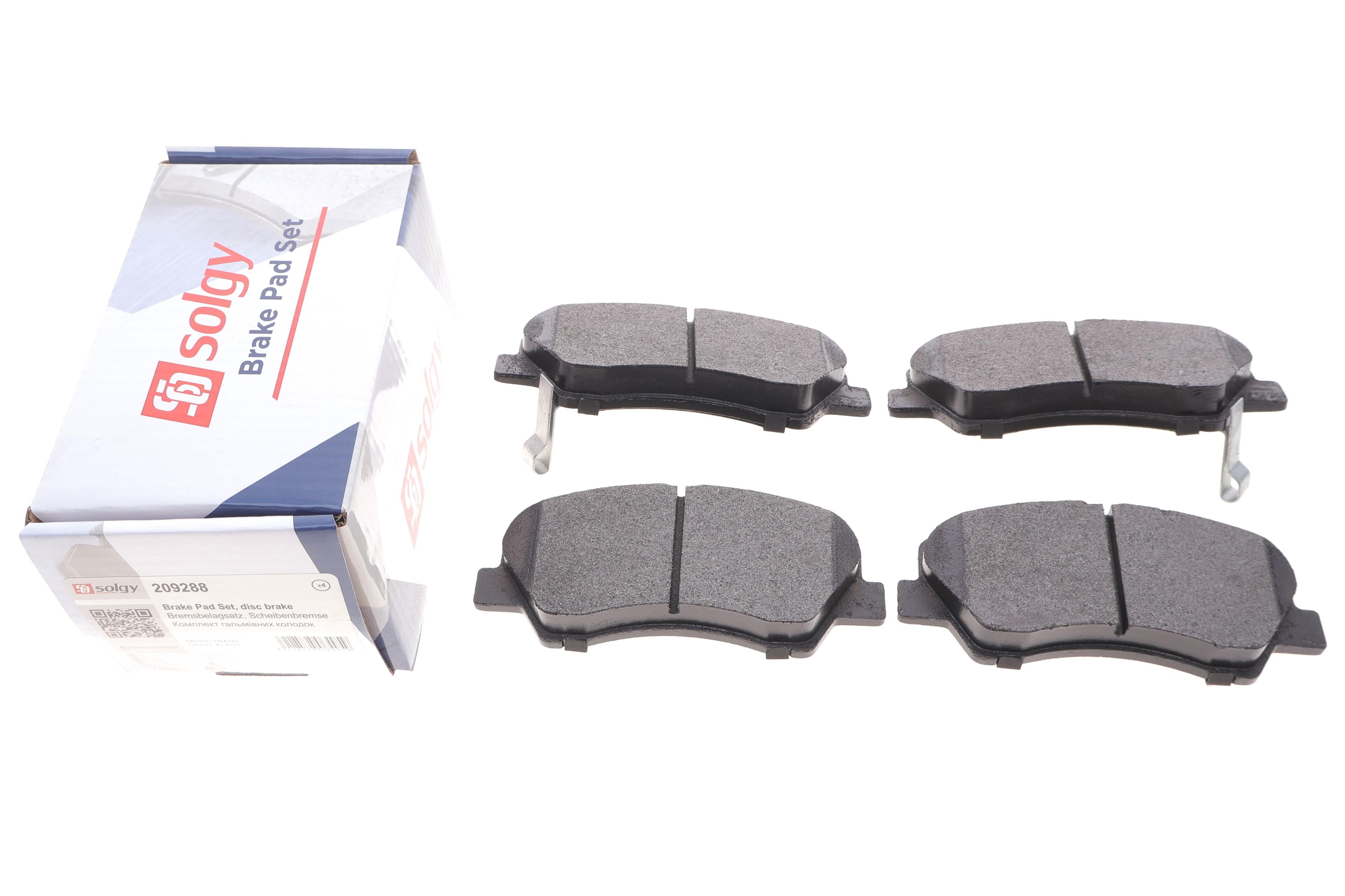 Колодки гальмівні (передні) Hyundai Accent IV 10-/ i20 14-/Solaris 17-/Kia Rio III 11-