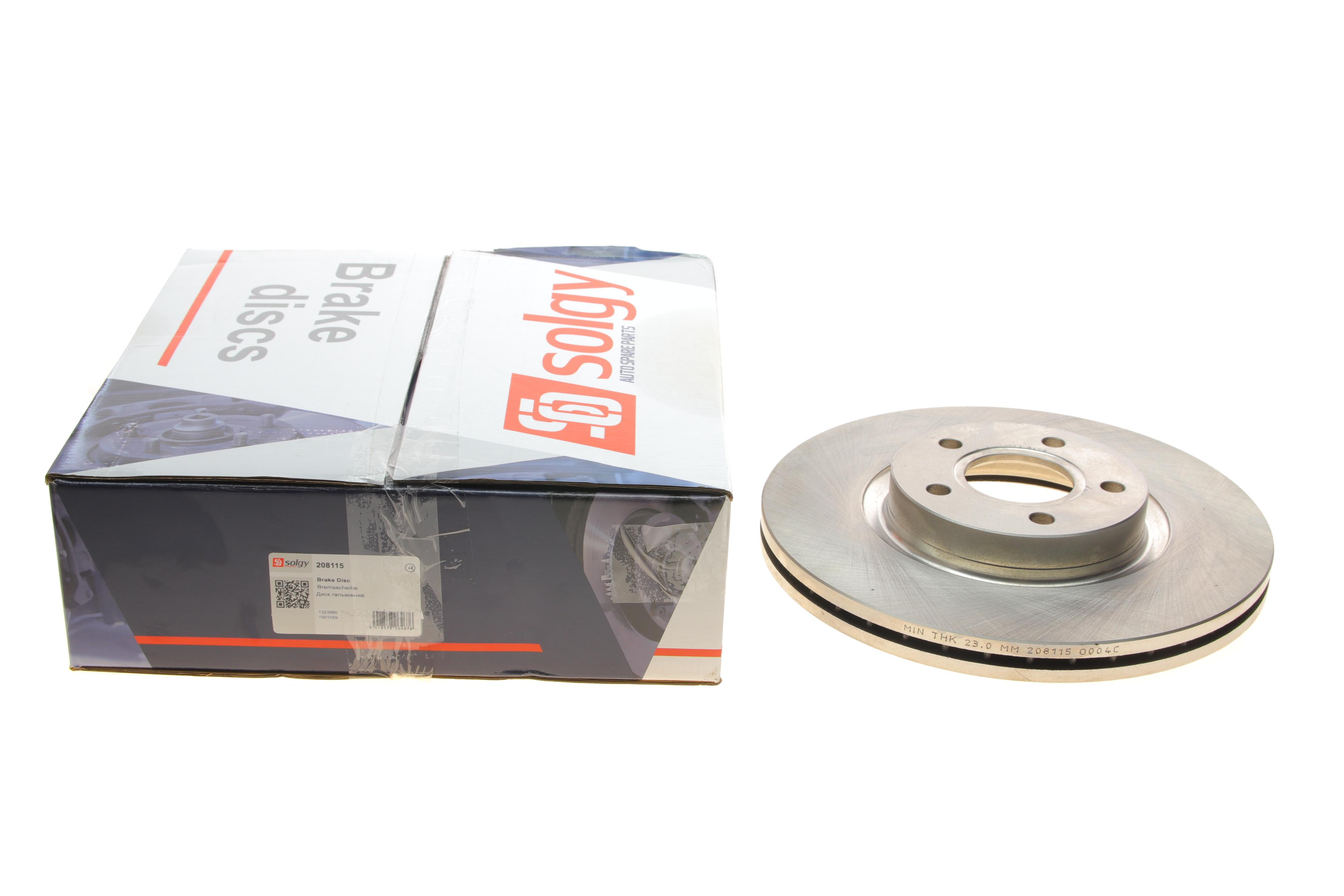 Диск гальмівний (передній) Ford C-Max/Focus II-III/Kuga I-II/Connect/Volvo C30/C70/S40 03- (300x25)