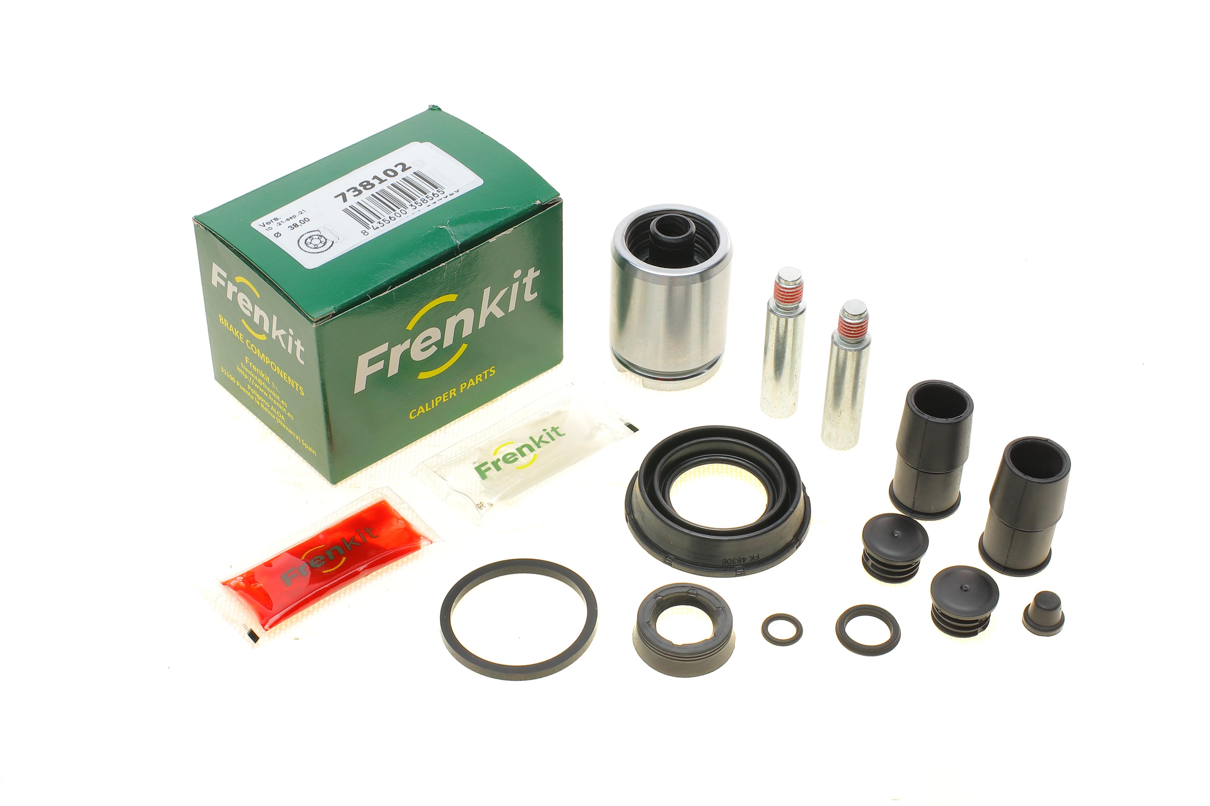 Ремкомплект супорта (заднього) Peugeot 308/508 12- (d=38mm) (Ate) (+поршень.направляюча)