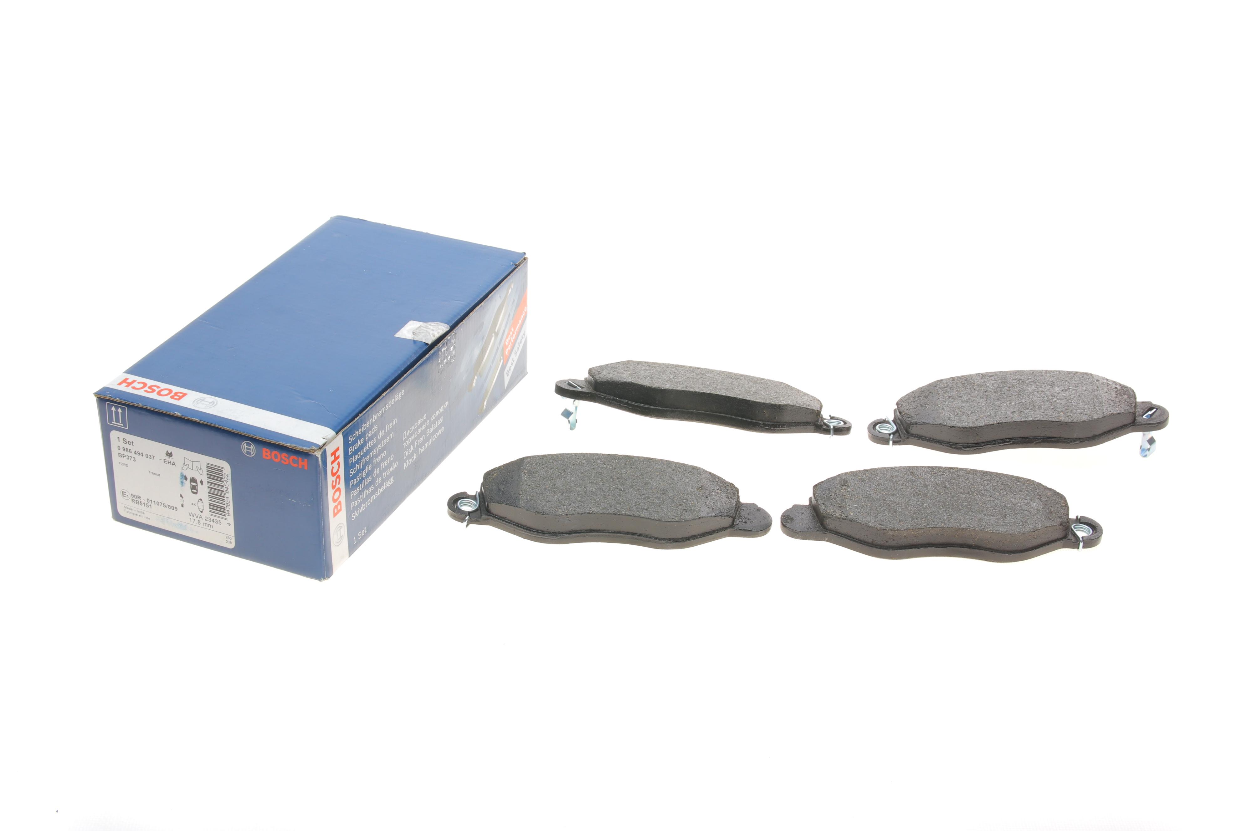 Колодки гальмівні (передні) Ford Transit 2.0-2.4 00- (FWD) (Bosch)