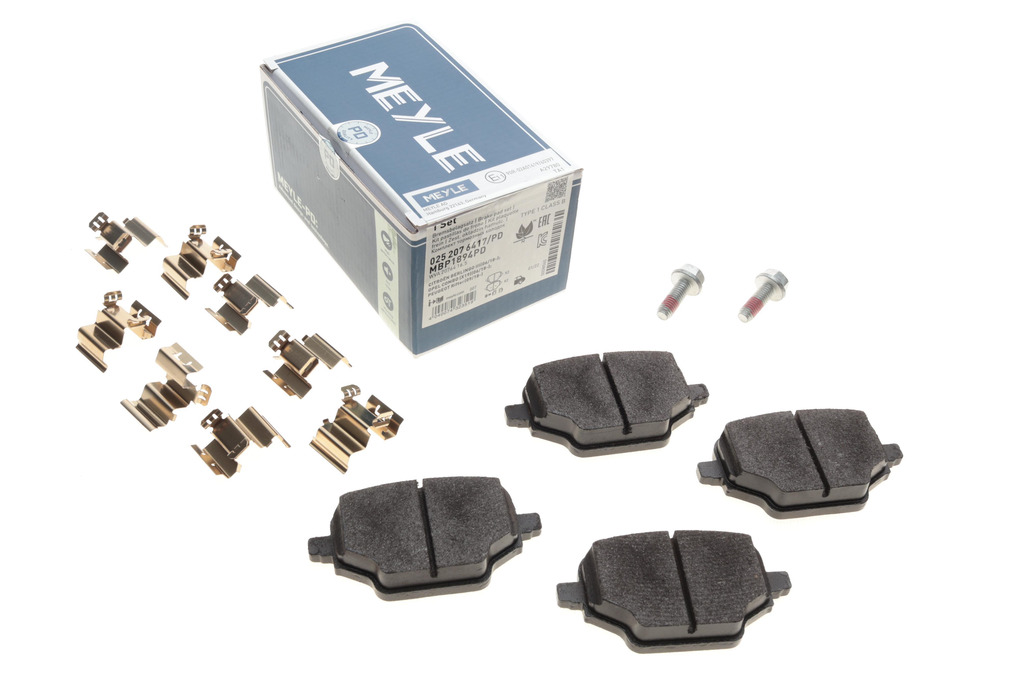 Колодки гальмівні (задні) Opel Combo 18-/Citroen Berlingo/Peugeot Partner 18- 