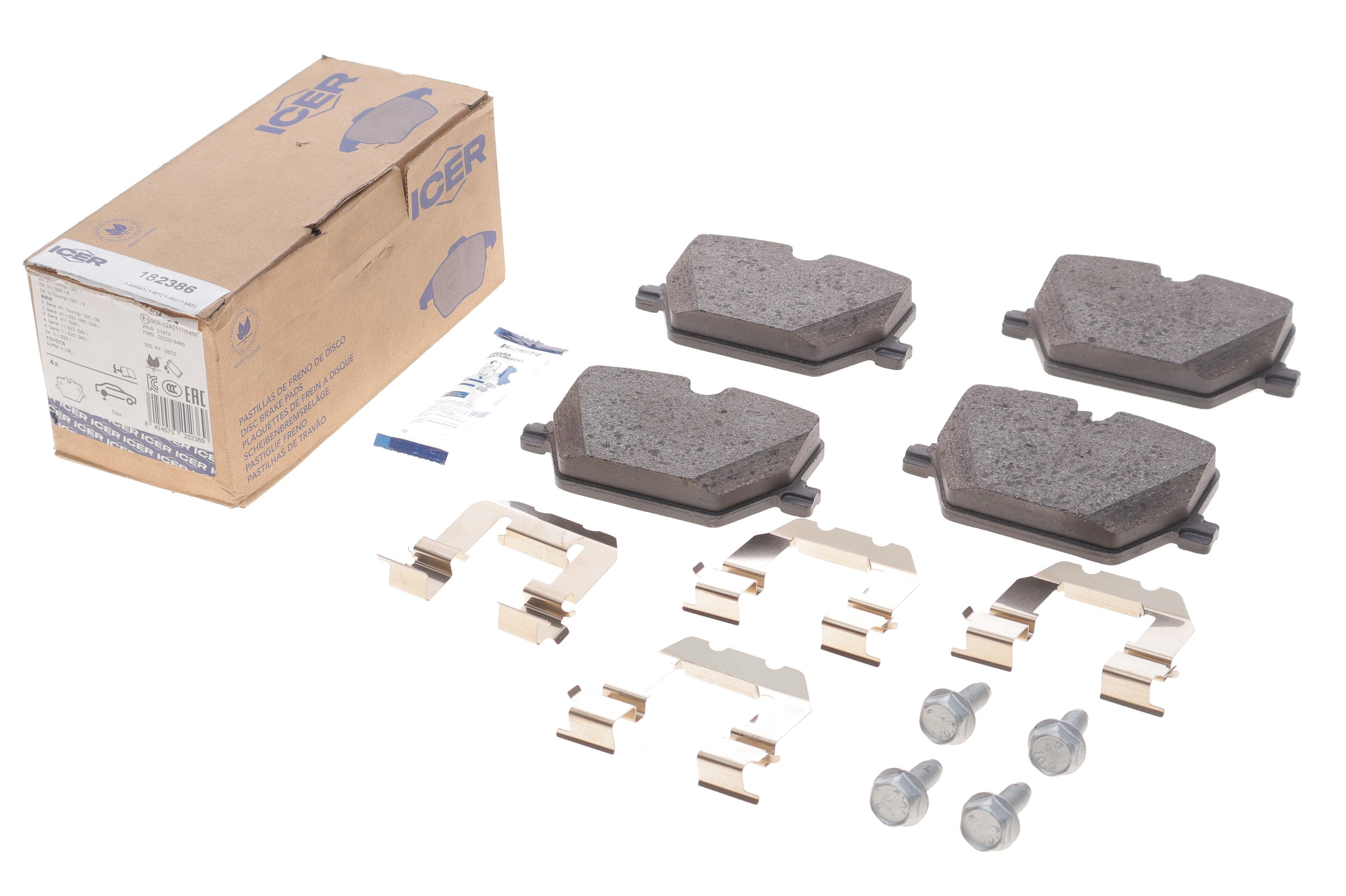 Колодки гальмівні (задні) BMW 3 (G20/G21/G80/G81/G28)/4 (G22/G23/G82/G83/G26) 18-/i4 (G26) 21-