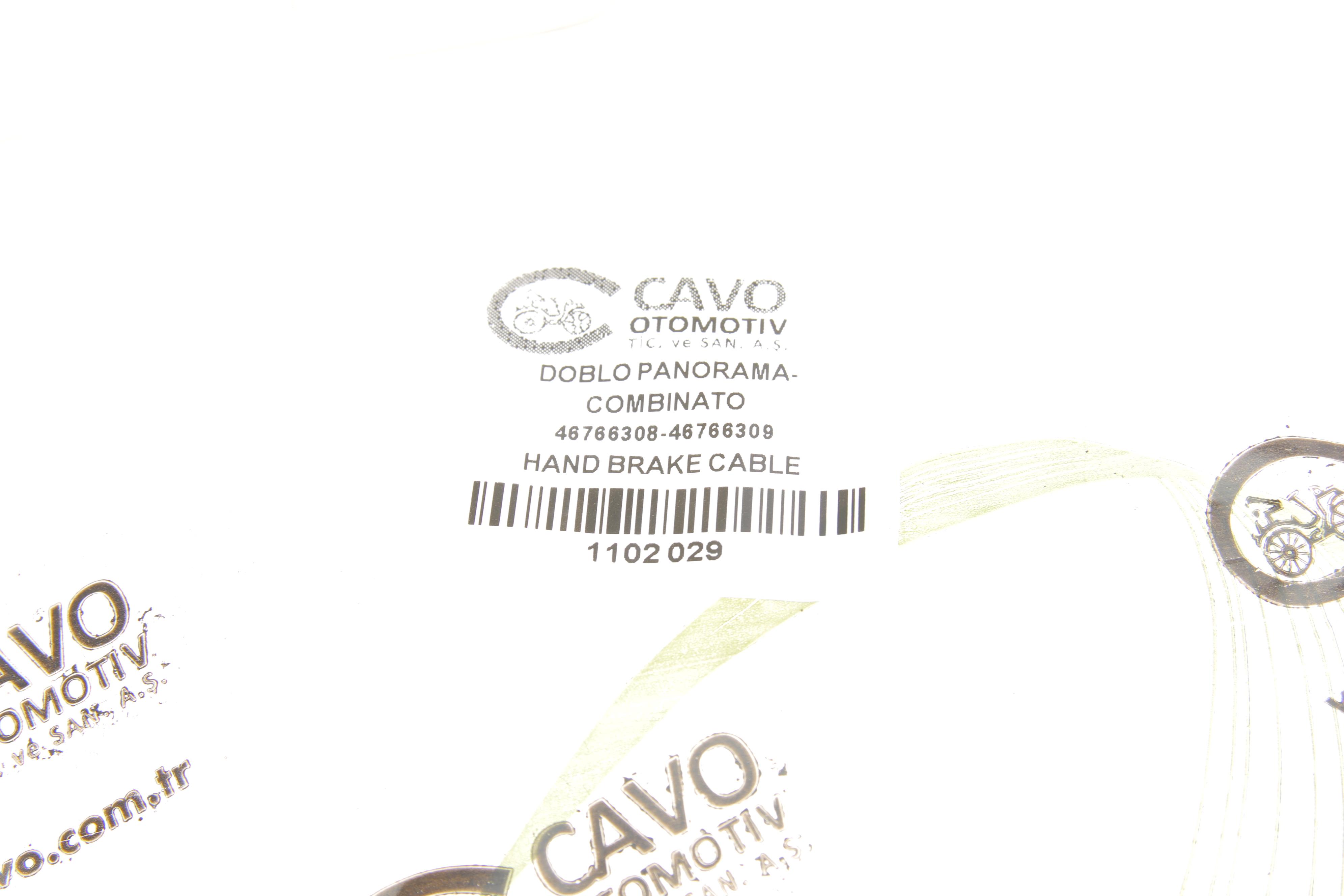 Трос ручника (задній) (L) Fiat Doblo 03-  (1810/1475mm)