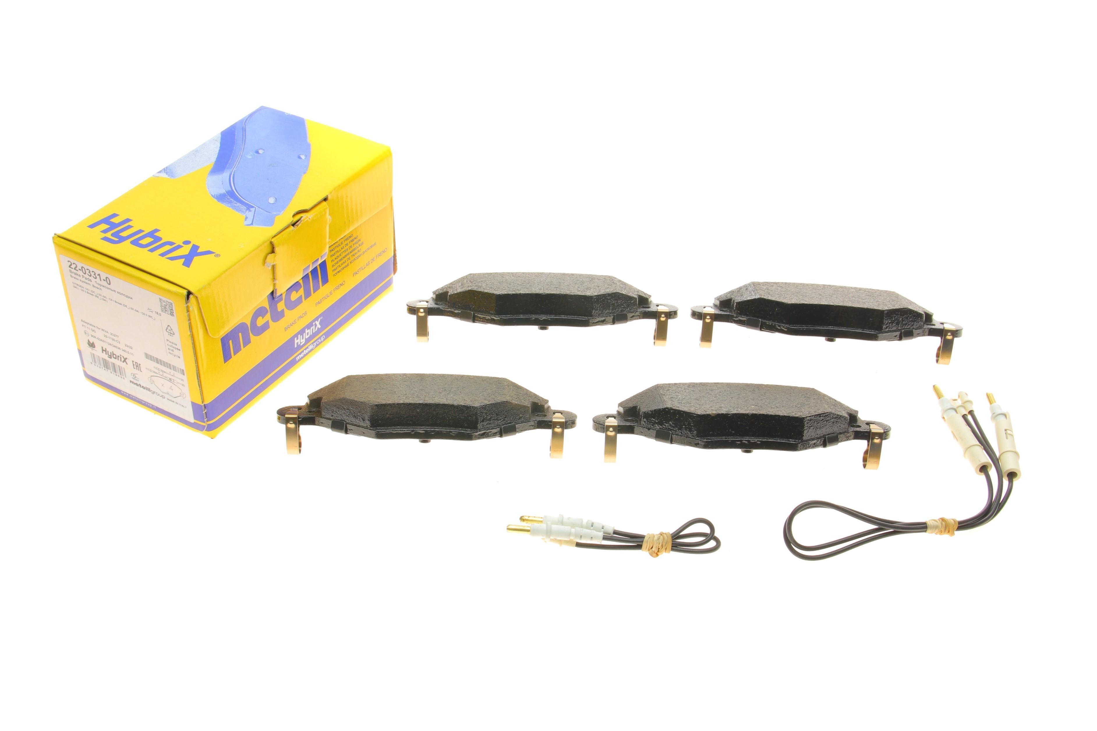 Колодки гальмівні (передні) Citroen C5 01- (з датчиком)