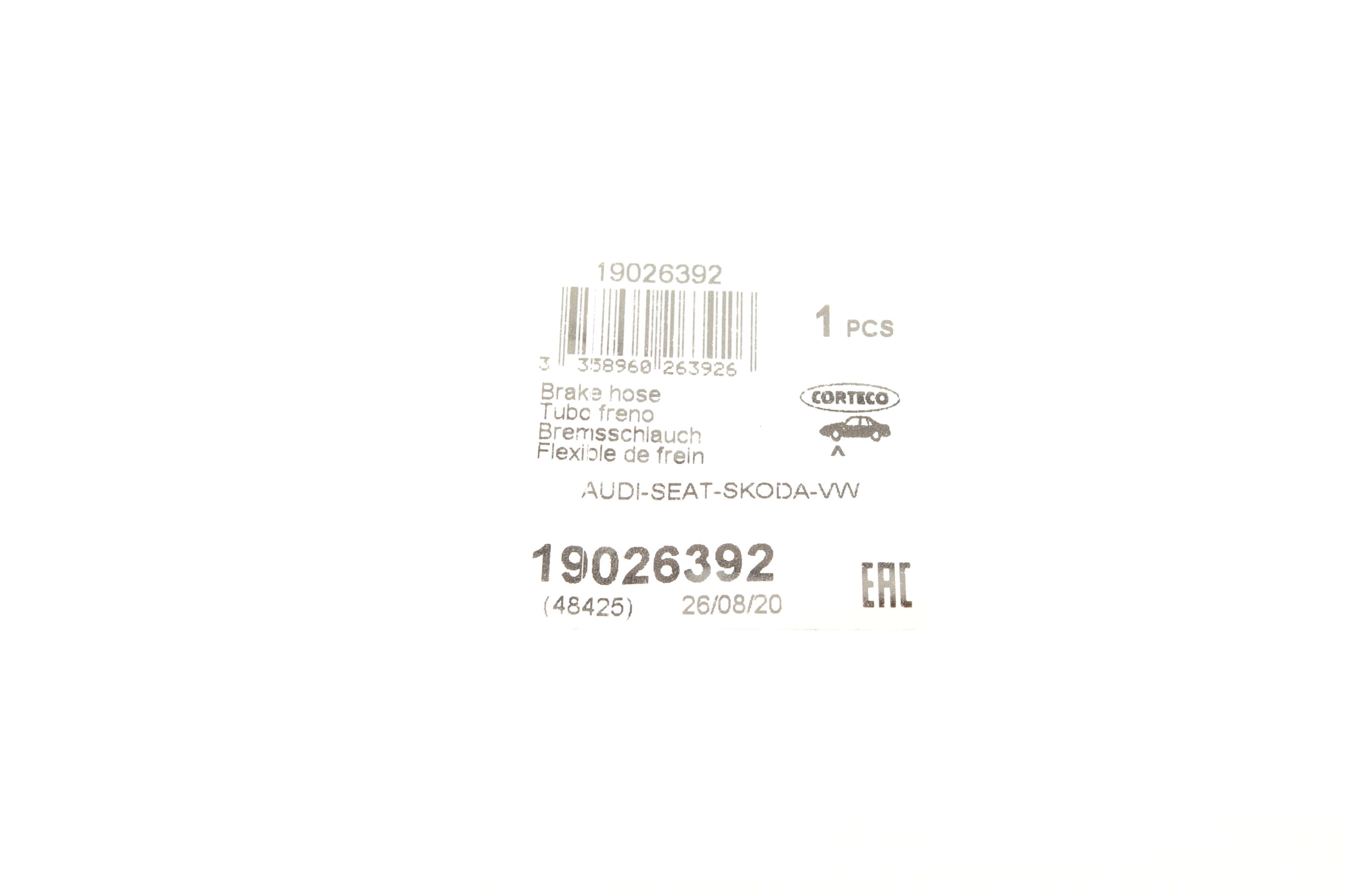 Шланг гальмівний (передній) VW Golf IV 1.4-2.3 TDI/FSI/SDI 97-06 (468mm)