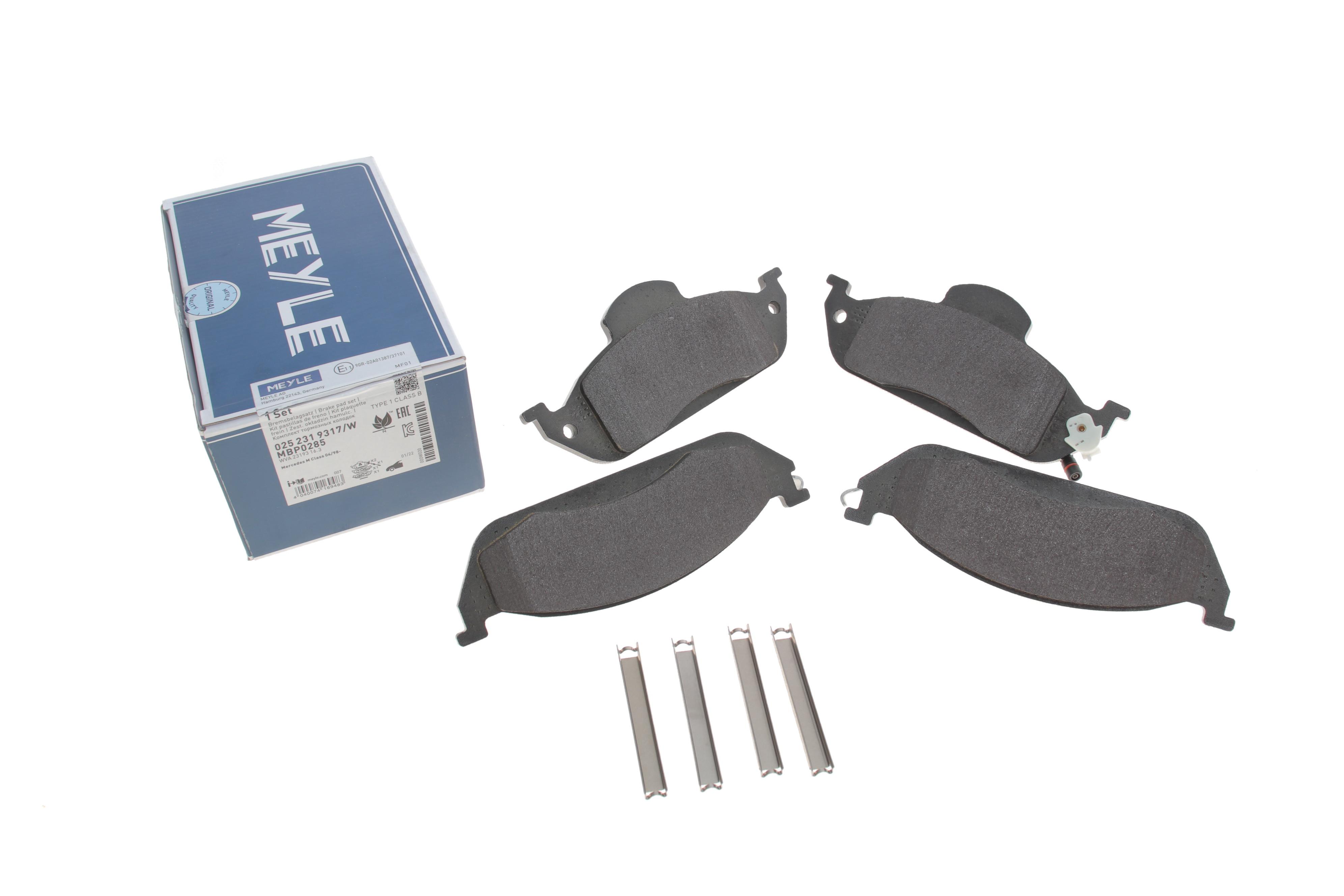 Колодки гальмівні (передні) MB ML-class (W163) 98-05