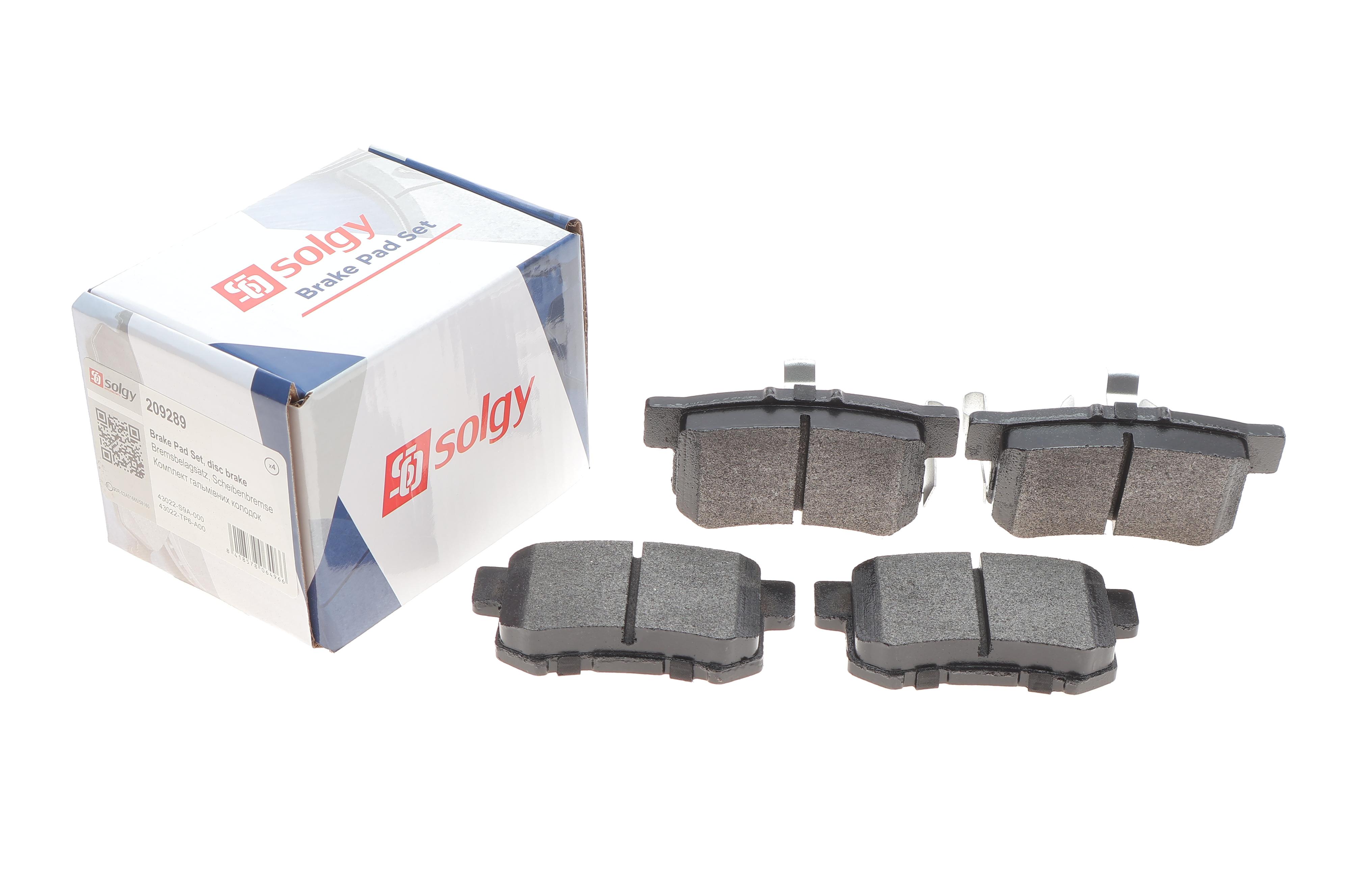 Колодки гальмівні (задні) Honda Accord VIII 08-/CR-V II 01-07/CR-V IV 12-/FR-V 04-