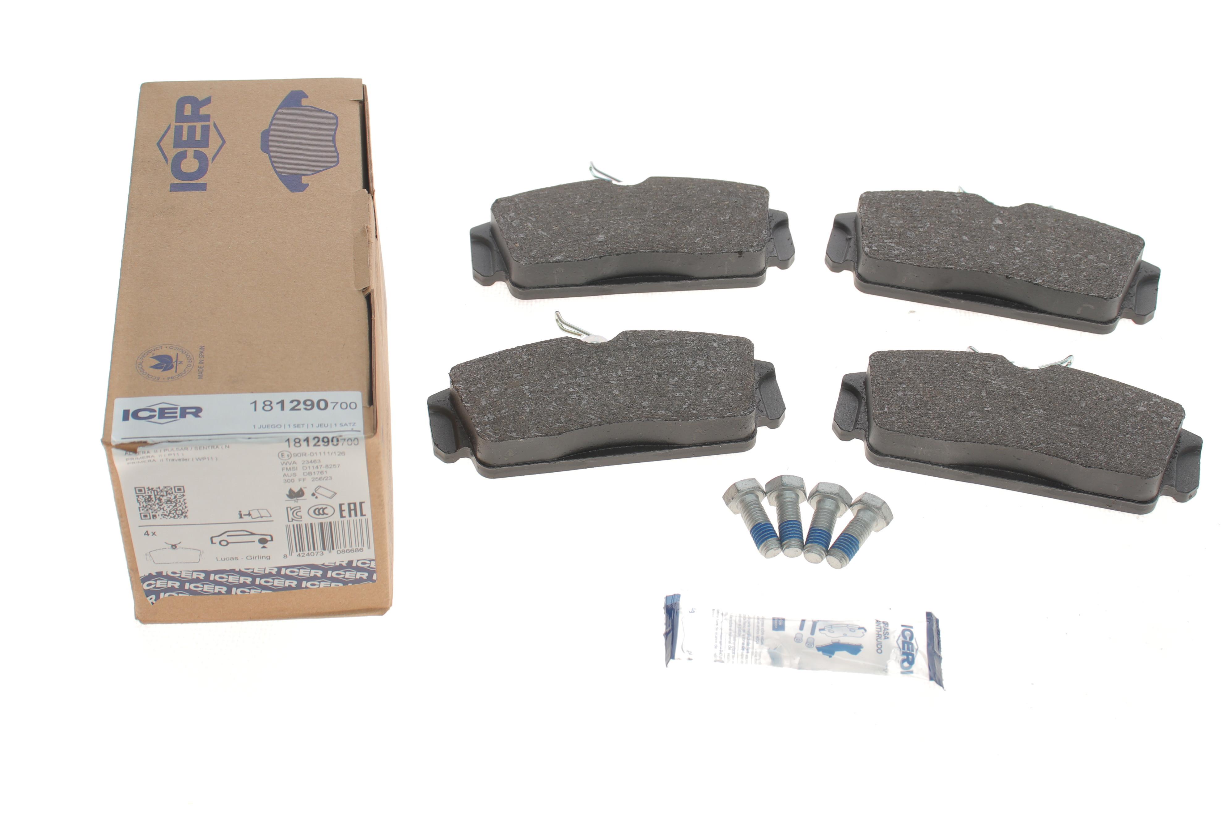 Колодки гальмівні (передні) Nissan Almera 00-06/Primera 96-02