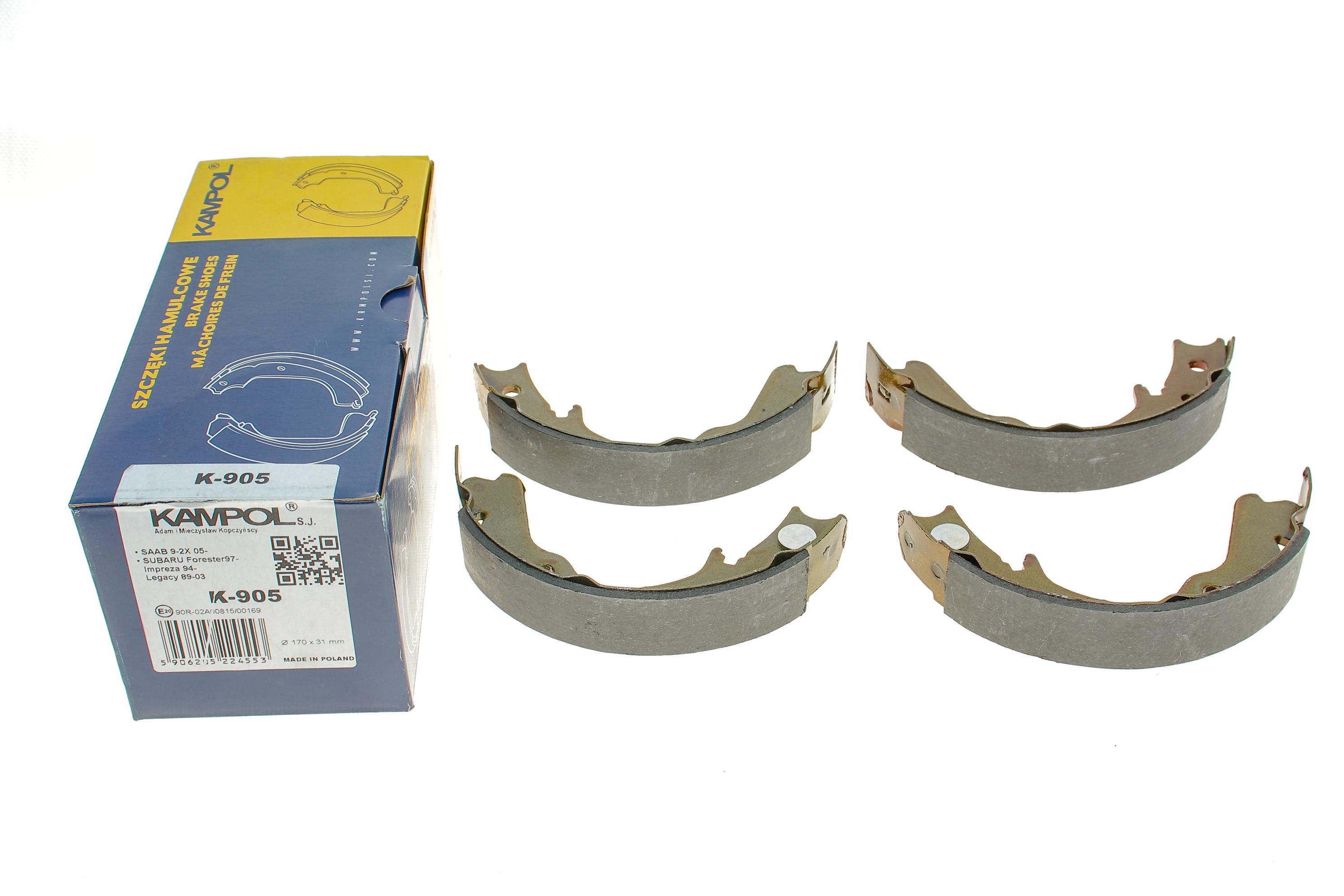 Колодки ручника Subaru Forester2.0/2.5i AWD 97-08 (170x32)