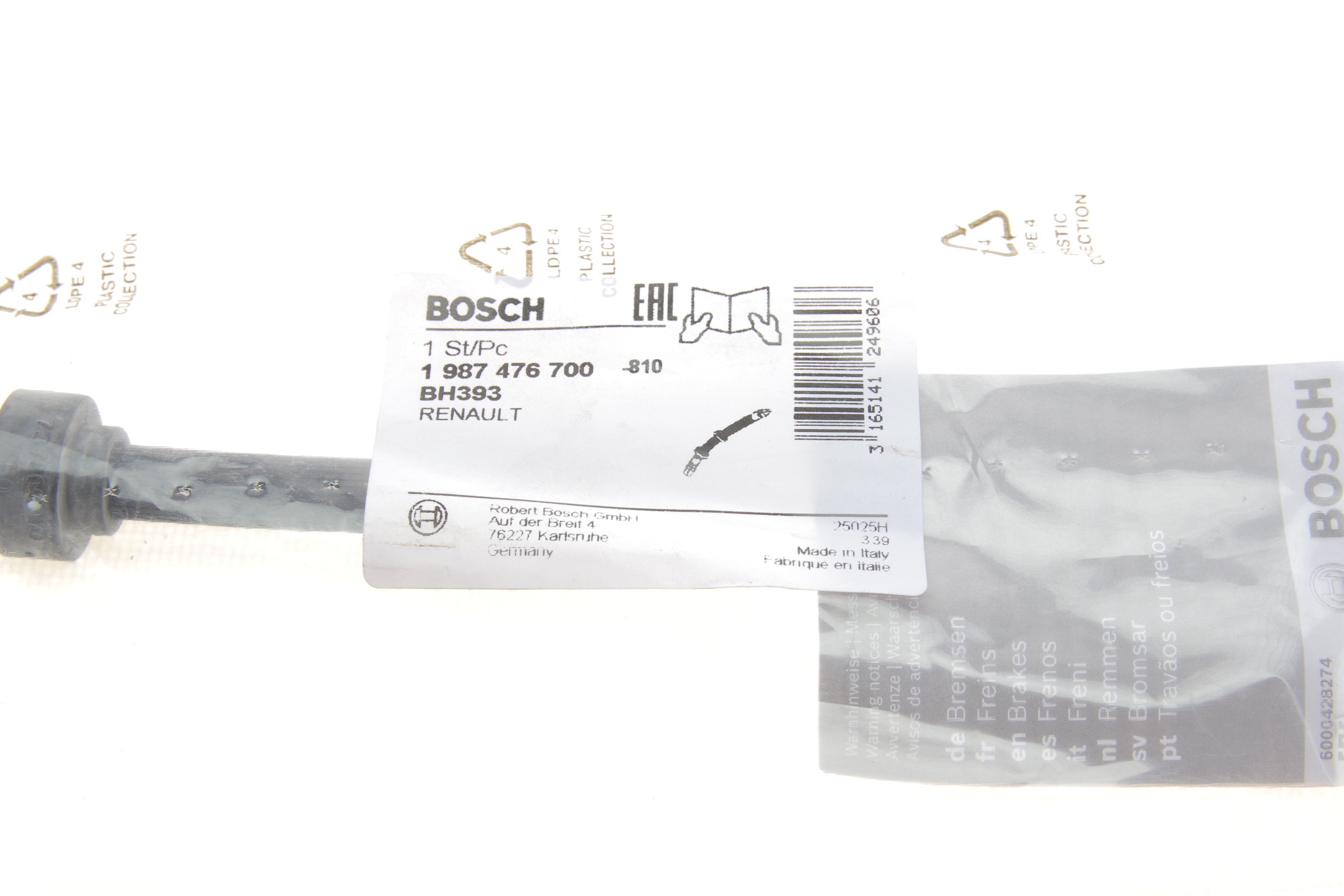 Шланг гальмівний (передній) Renault Trafic/Opel Vivaro 01- (L=380mm)