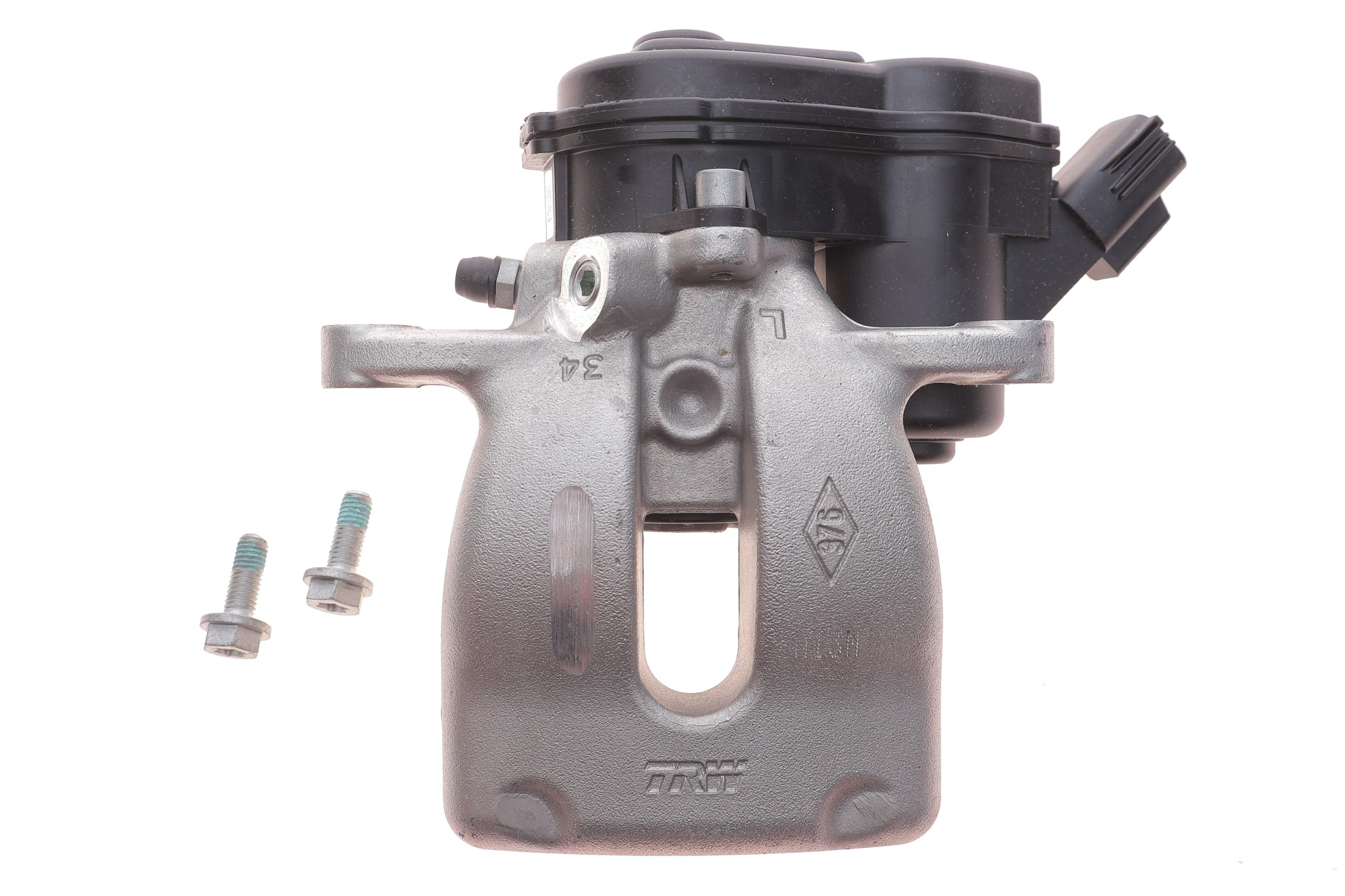 Супорт гальмівний (задній) (L) Renault Megane III 1.5-2.0/dCi/TCe (d=34mm) (TRW) (електро)