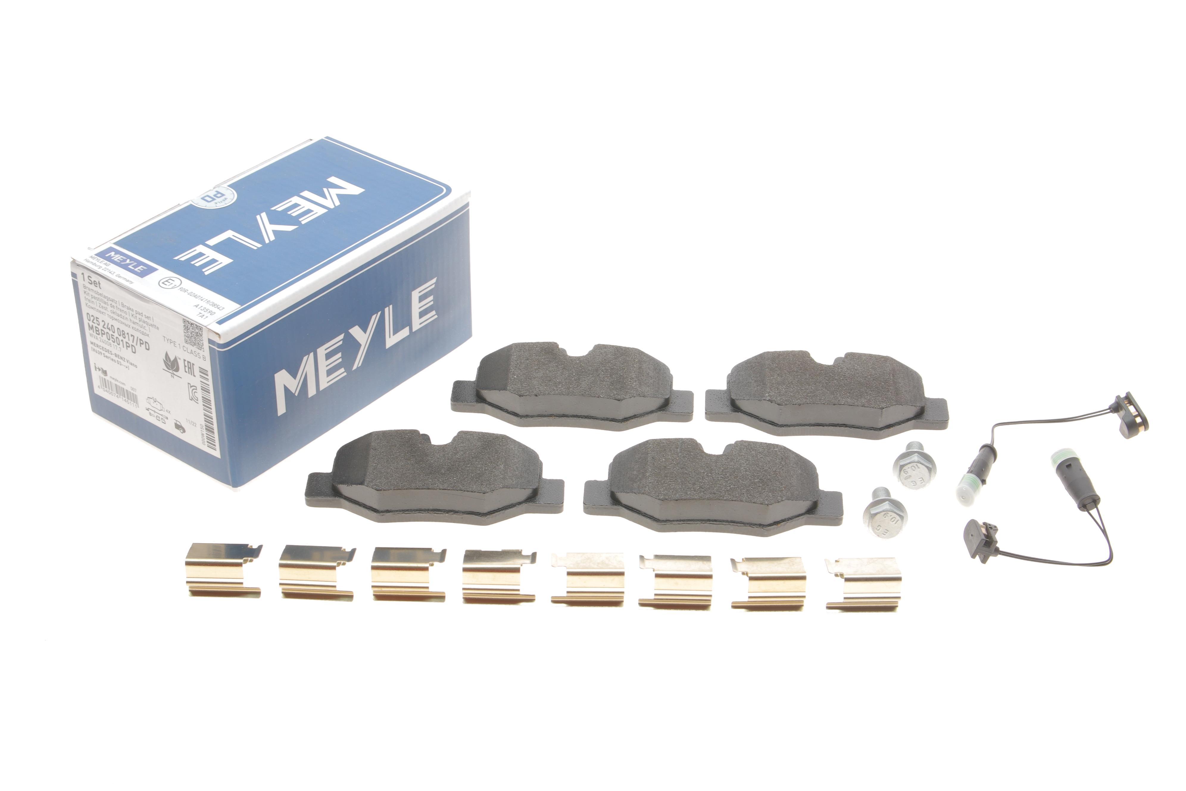 Колодки гальмівні (задні) MB Vito (W639) 03- (Platinum)