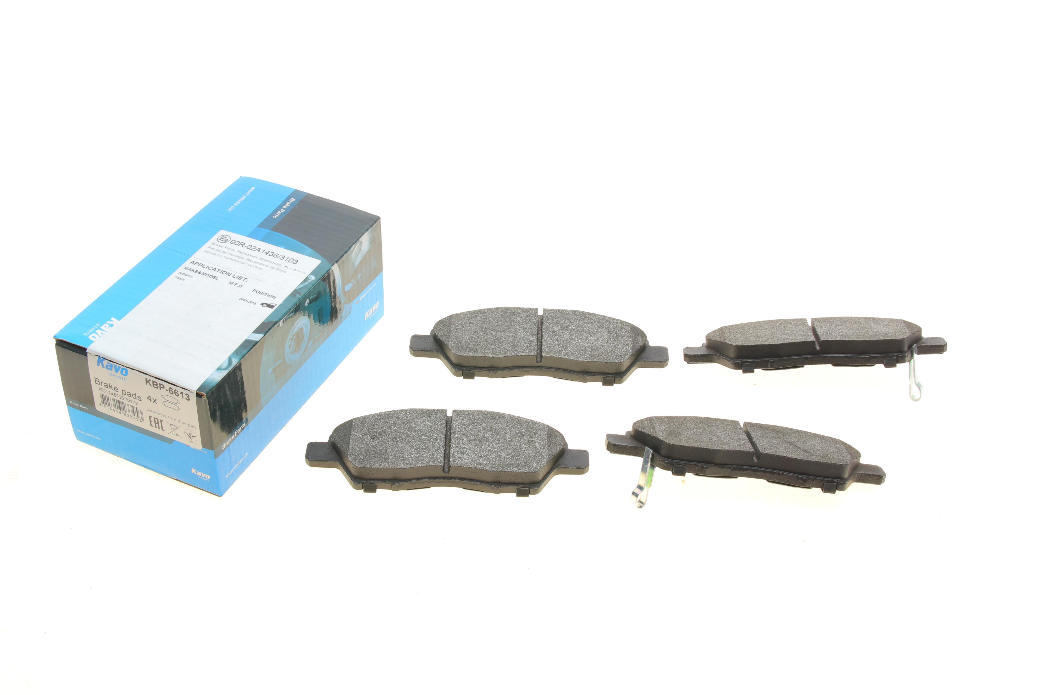 Колодки гальмівні (передні) Nissan Note 1.2/1.5 dCi/1.6/1.8 07-