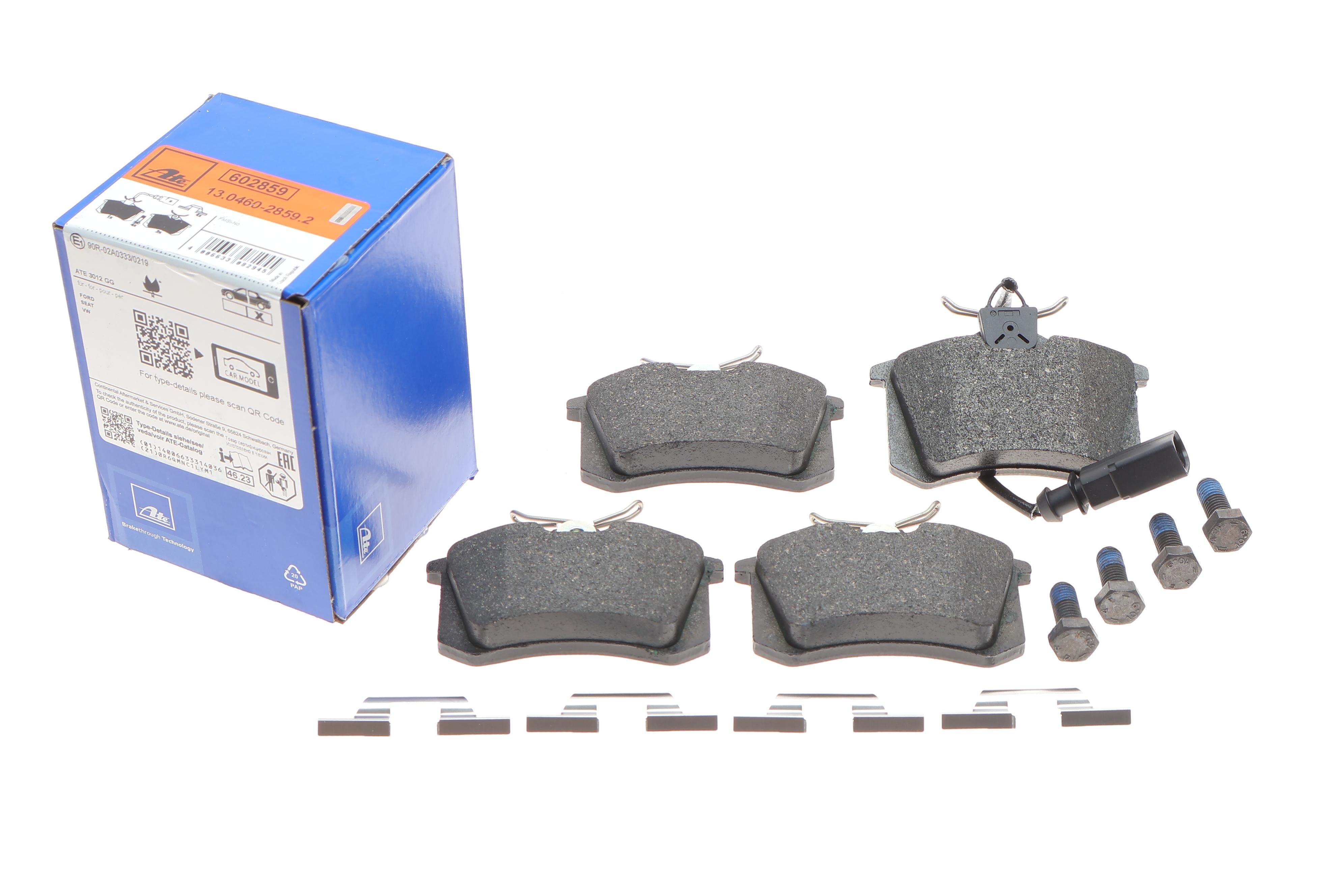 Колодки гальмівні (задні) Ford Galaxy 95-06/VW Sharan/Seat Alhambra 95-10/Ibiza 03-08 (+датчик)