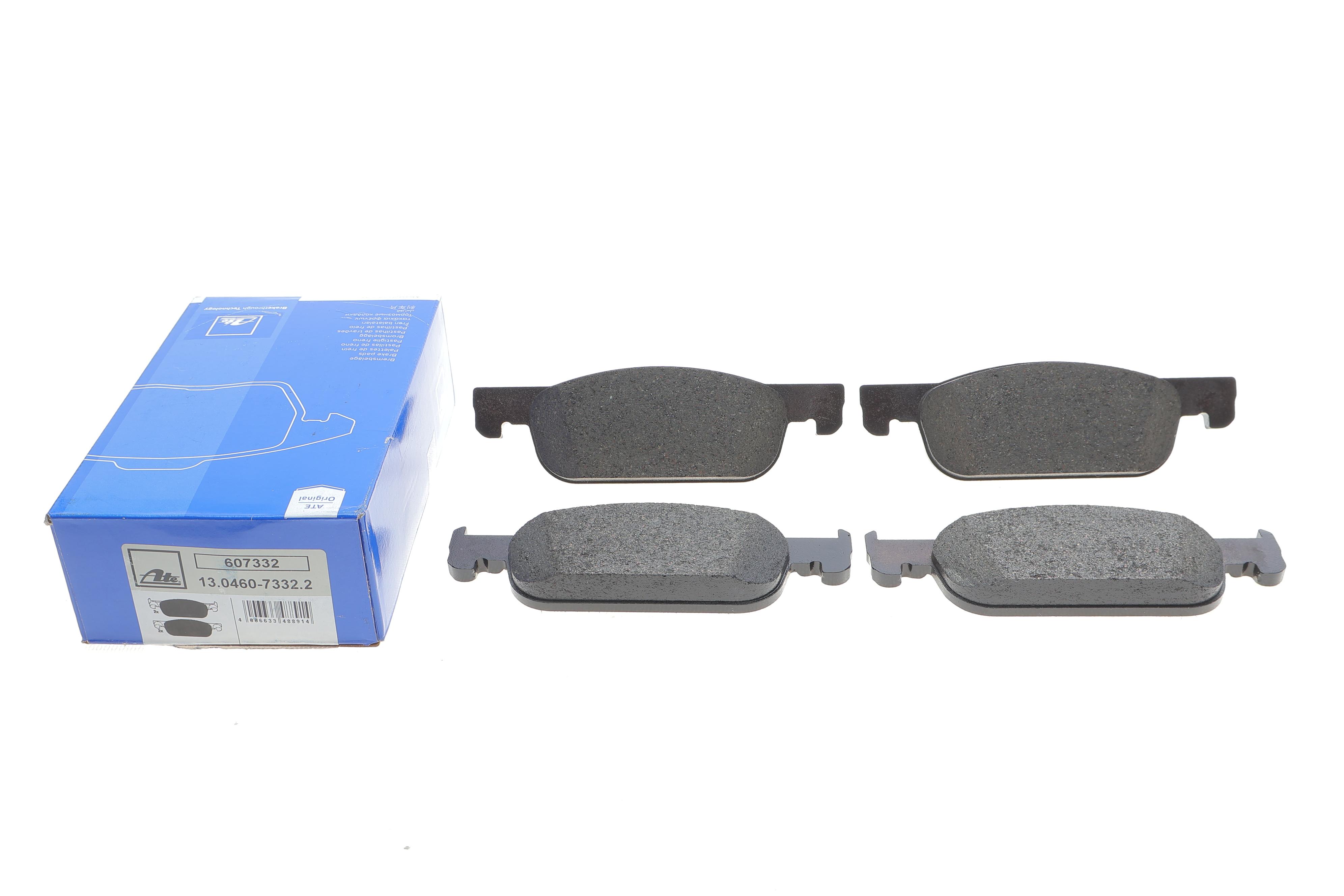 Колодки гальмівні (передні) Renault Logan II/Clio IV/Sandero II 12- (Ate)