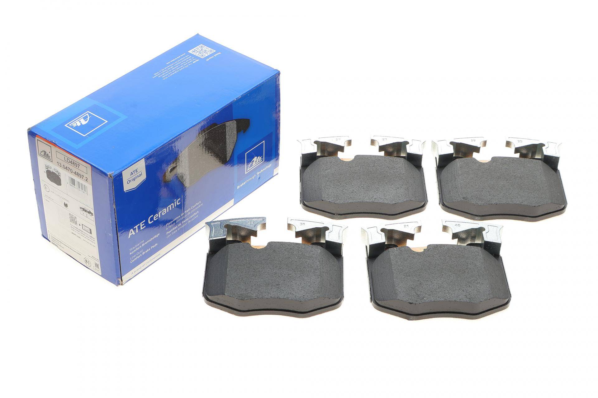 Колодки гальмівні (передні) BMW 3 (G20) 18-/5 (G30/F90)/7 (G11/G12) 15- (Brembo) ATE Ceramic