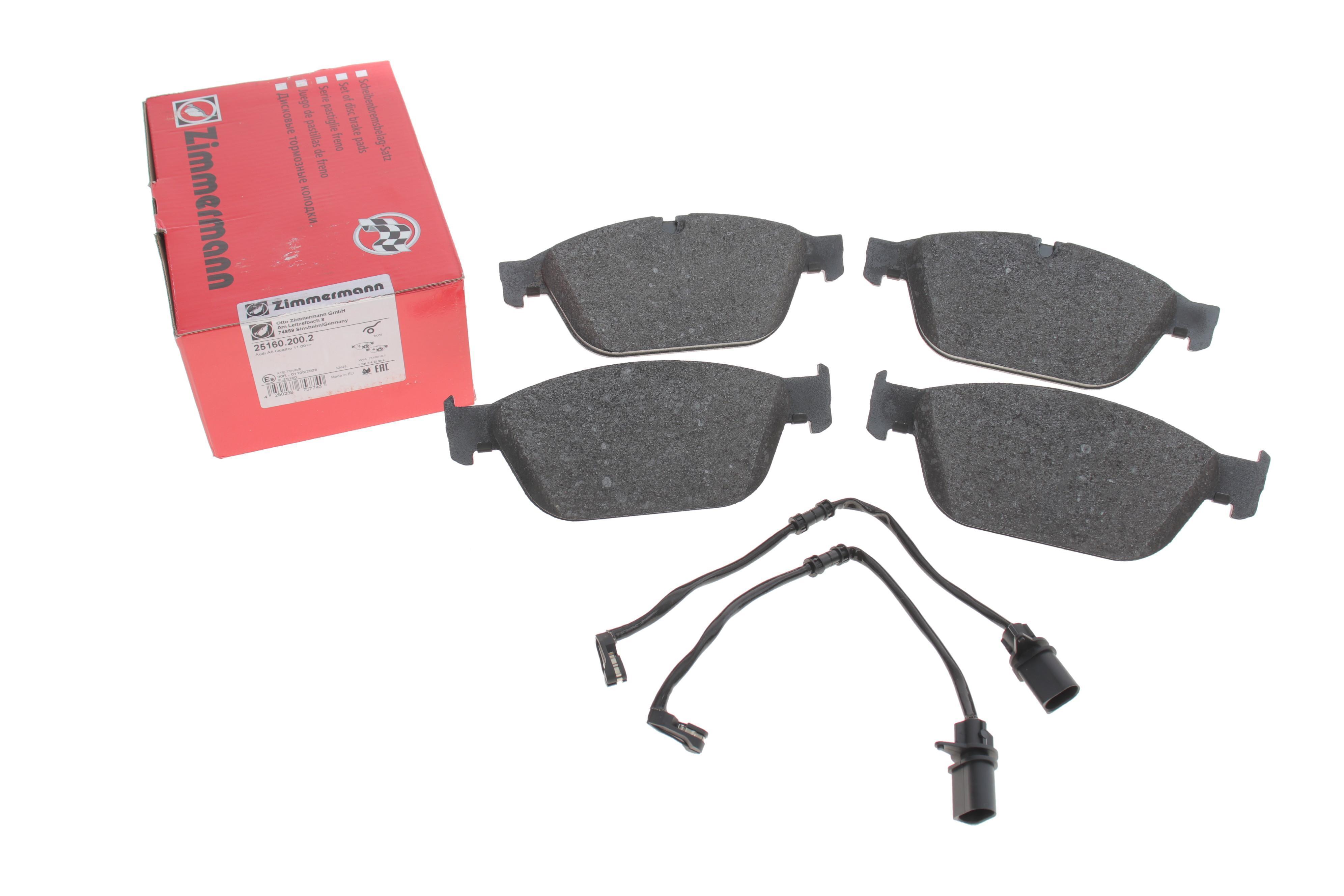 Колодки гальмівні (передні) Audi A8/Q5 10- (Ate) (з датчиком)