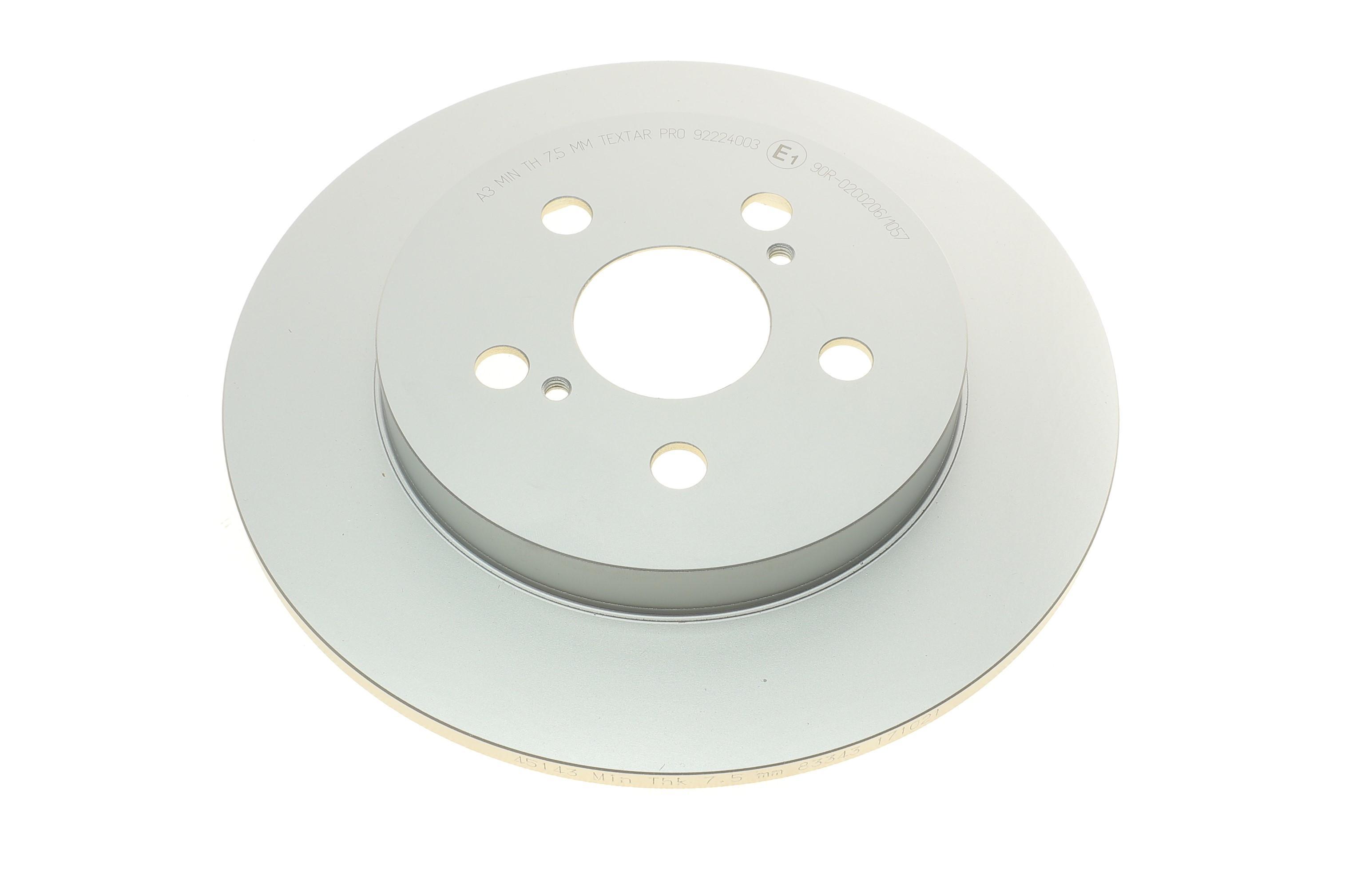 Диск гальмівний (задній) Toyota Corolla 1.3-2.4 16V 06- (259x9) PRO