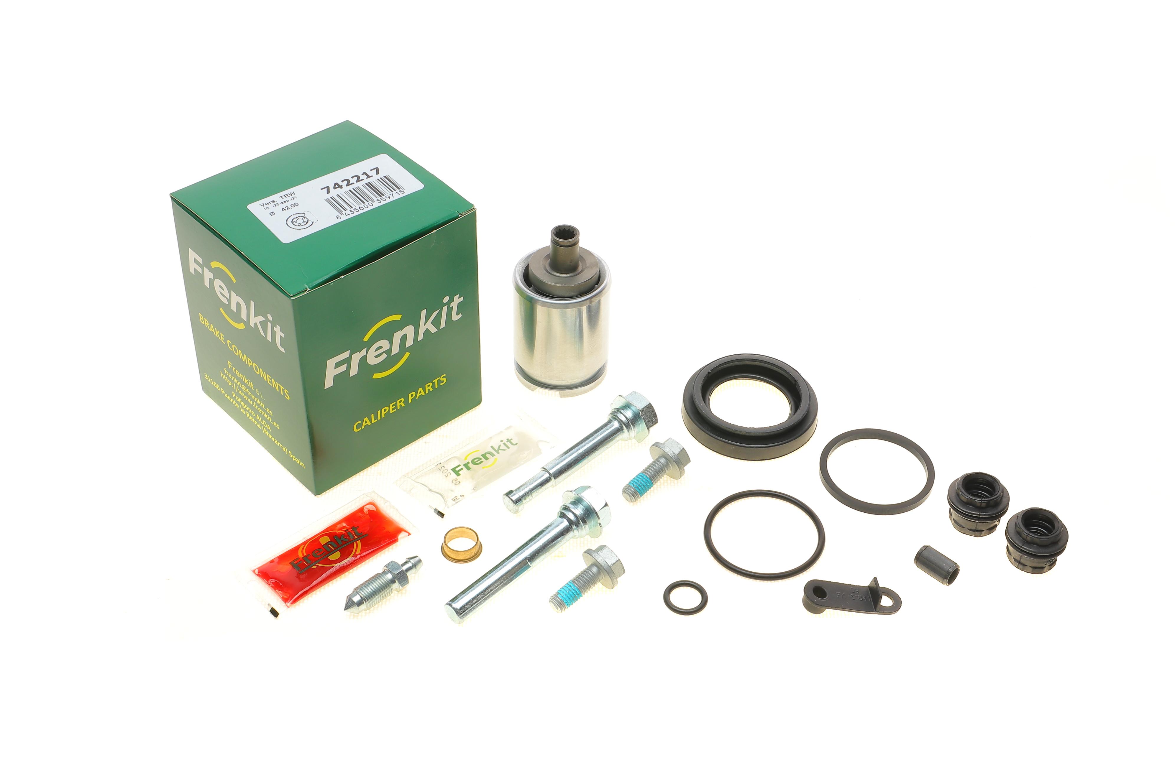 Ремкомплект супорта (заднього) Audi A4/A6/Q5 16- (d=42) (+поршень/направляюча) (Trw)