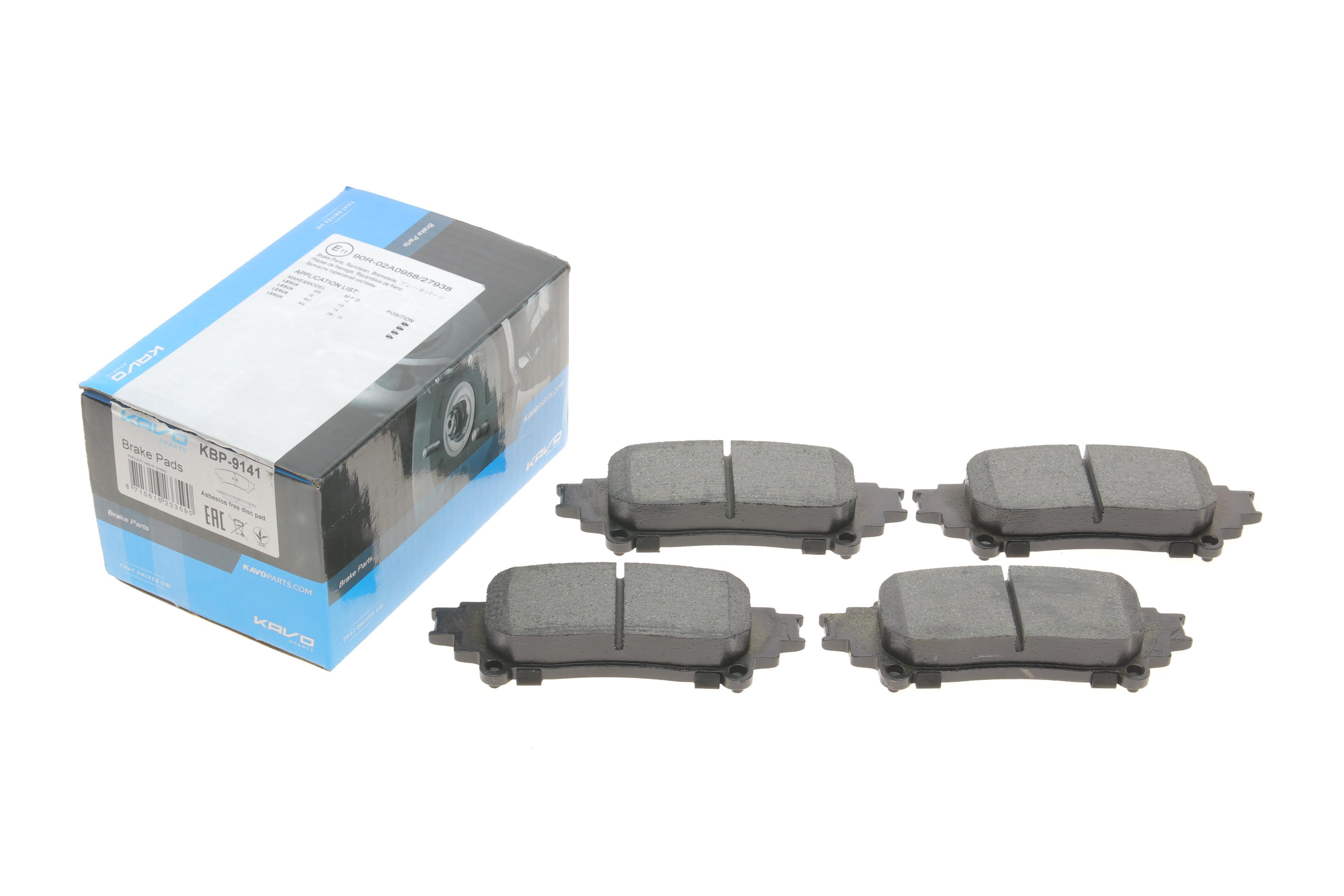 Колодки гальмівні (задні) Lexus GS/IS III/RC 12-