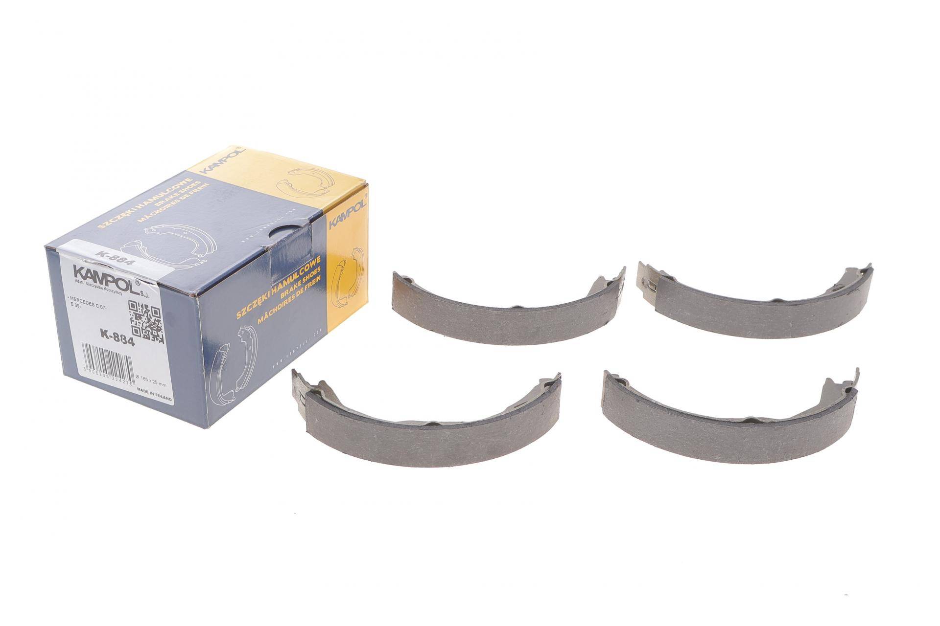 Колодки ручника MB C-class (W204/C204) 07- /E-class (A207/C207) 09- (165x25)