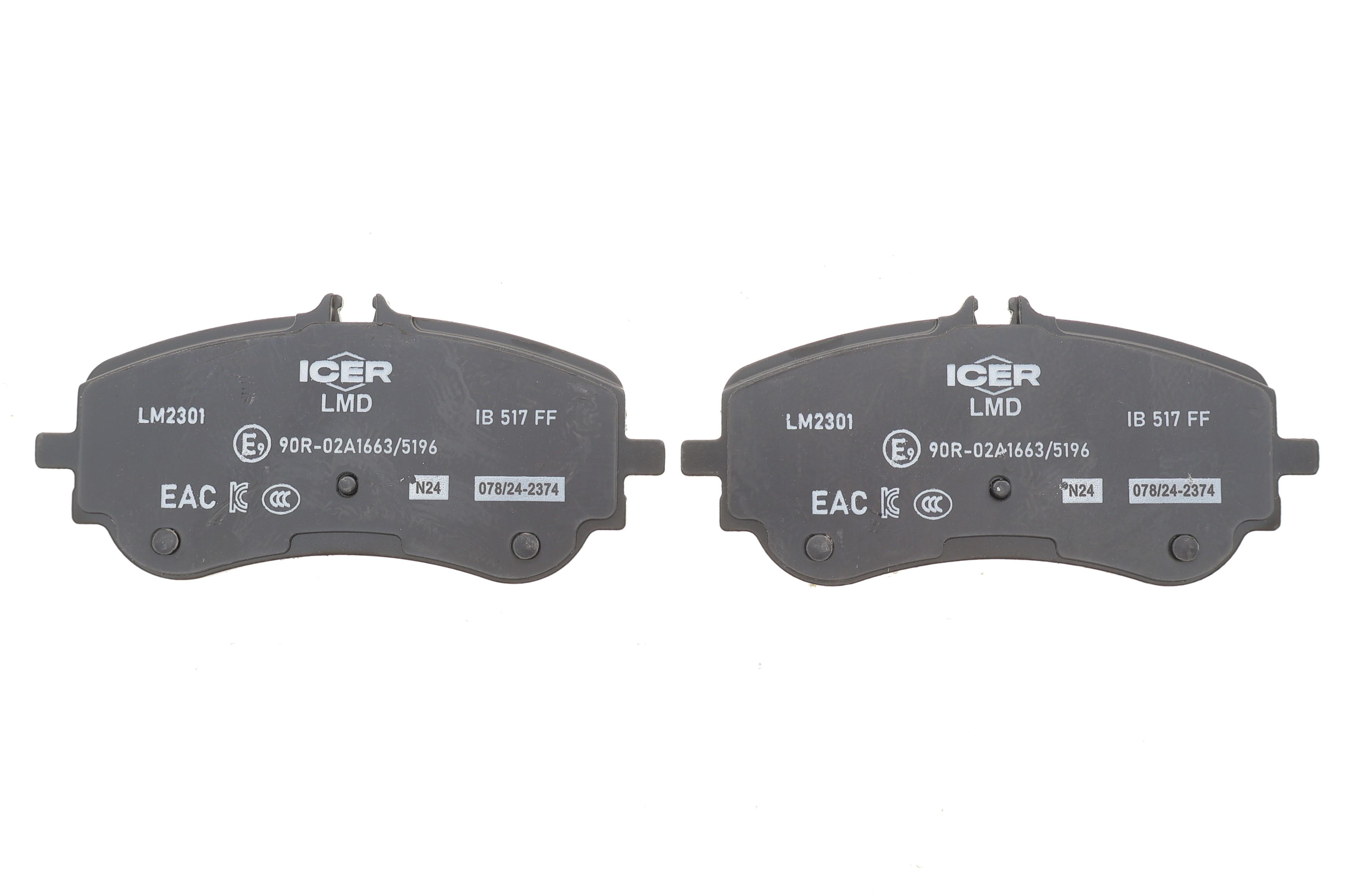 Колодки гальмівні (задні) VW Crafter 16-/Amarok 10-/MAN TGE 16-