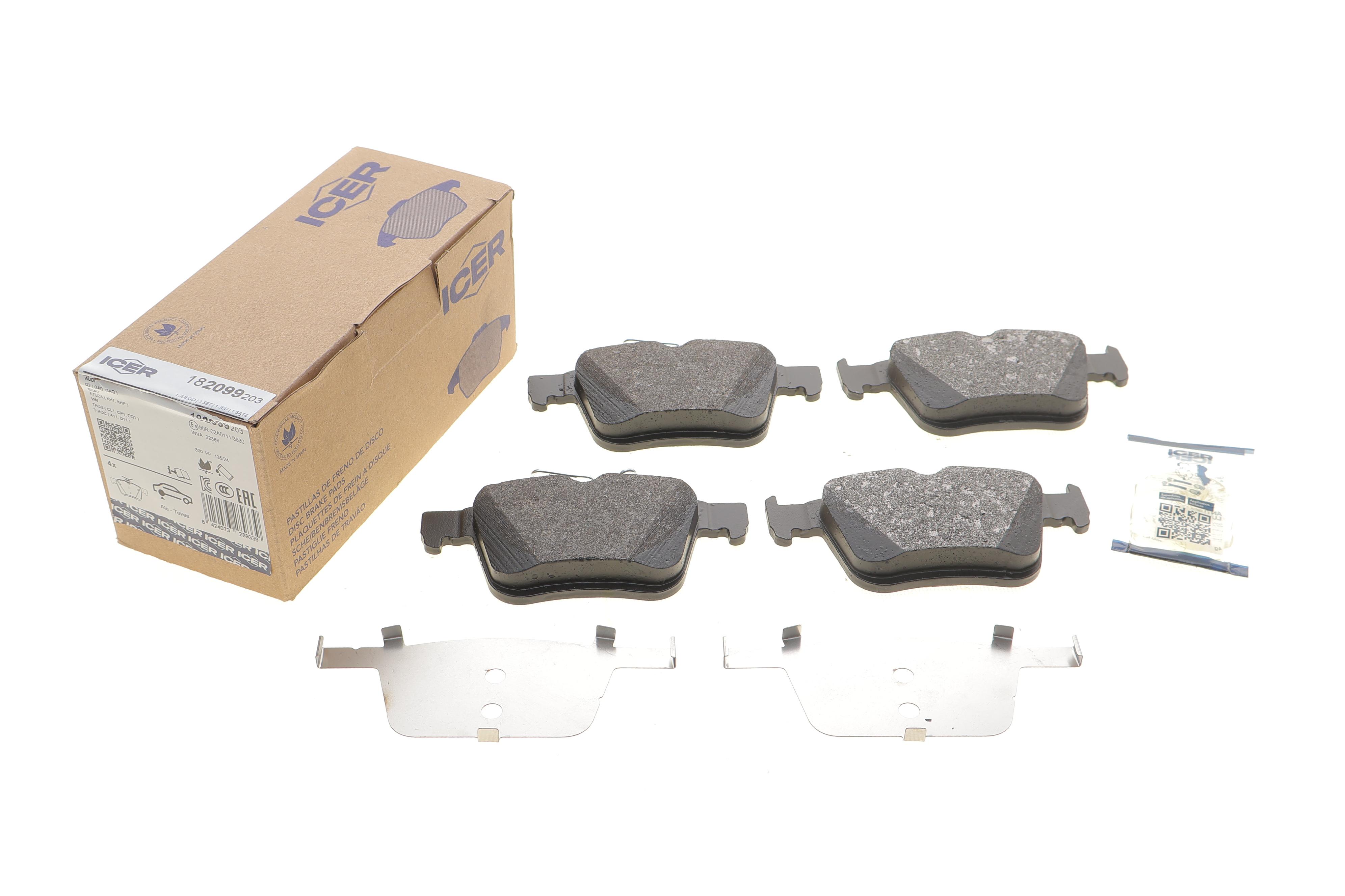 Колодки гальмівні (задні) Audi Q2 1.0 TFSI/1.6 TDI 16-/VW T-Roc 1.5 TSI 17-