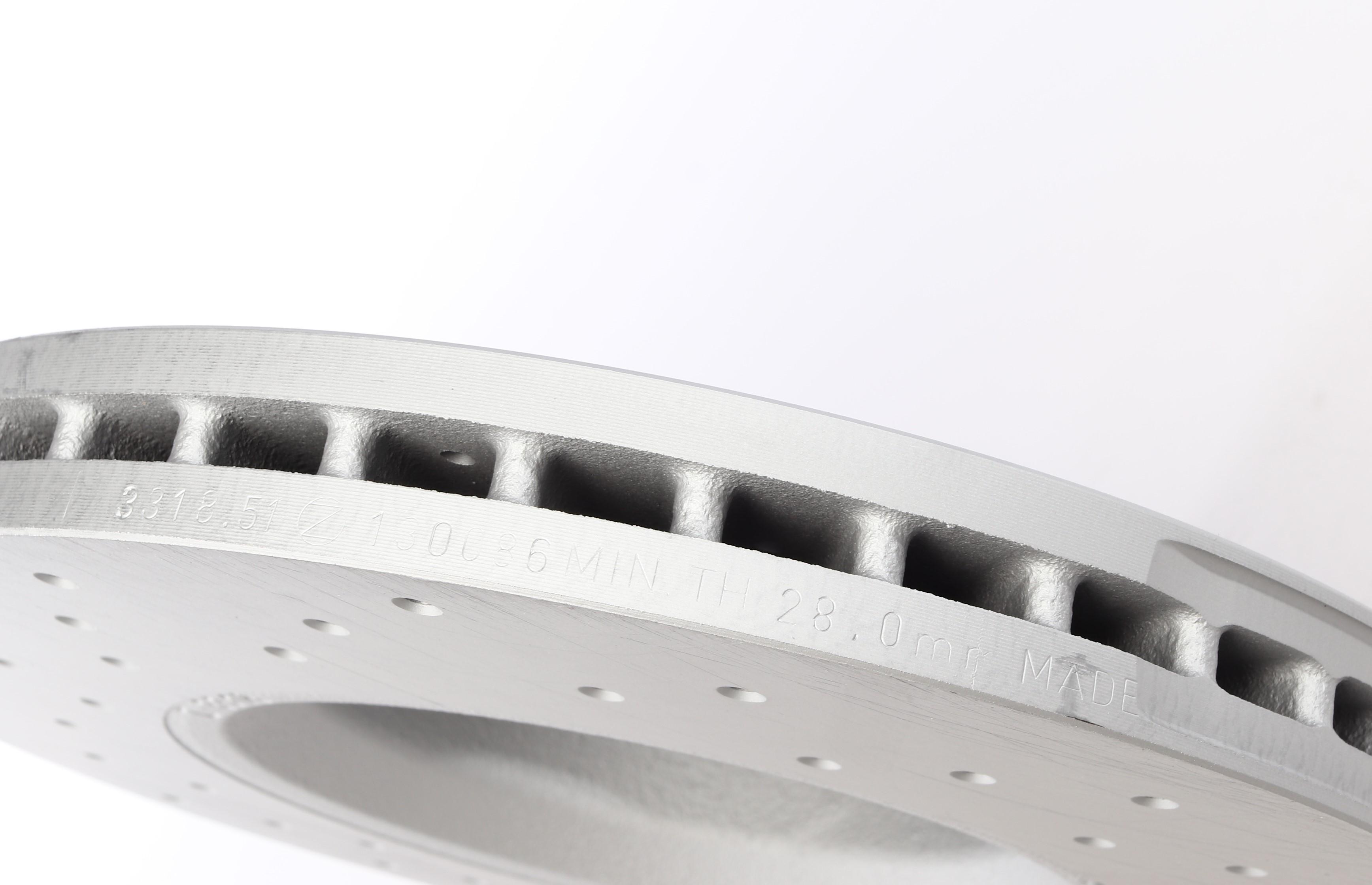 Диск гальмівний (передній) Audi A6/A8 04-11 (321x30) (з покриттям) (з отворами) (вент.)