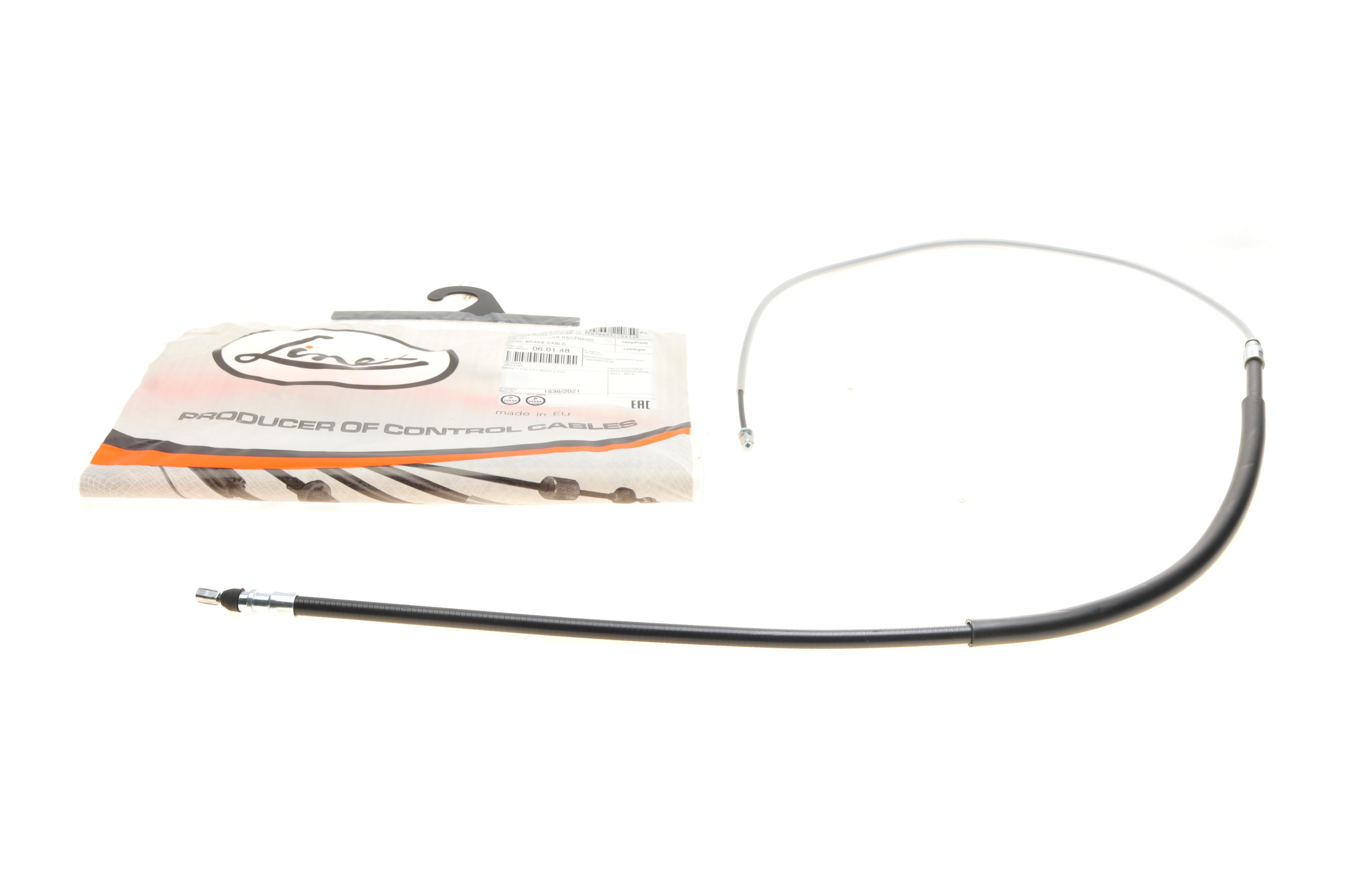 Трос ручника (задній) BMW 1 (F20/F21) 11- (1460/775mm)