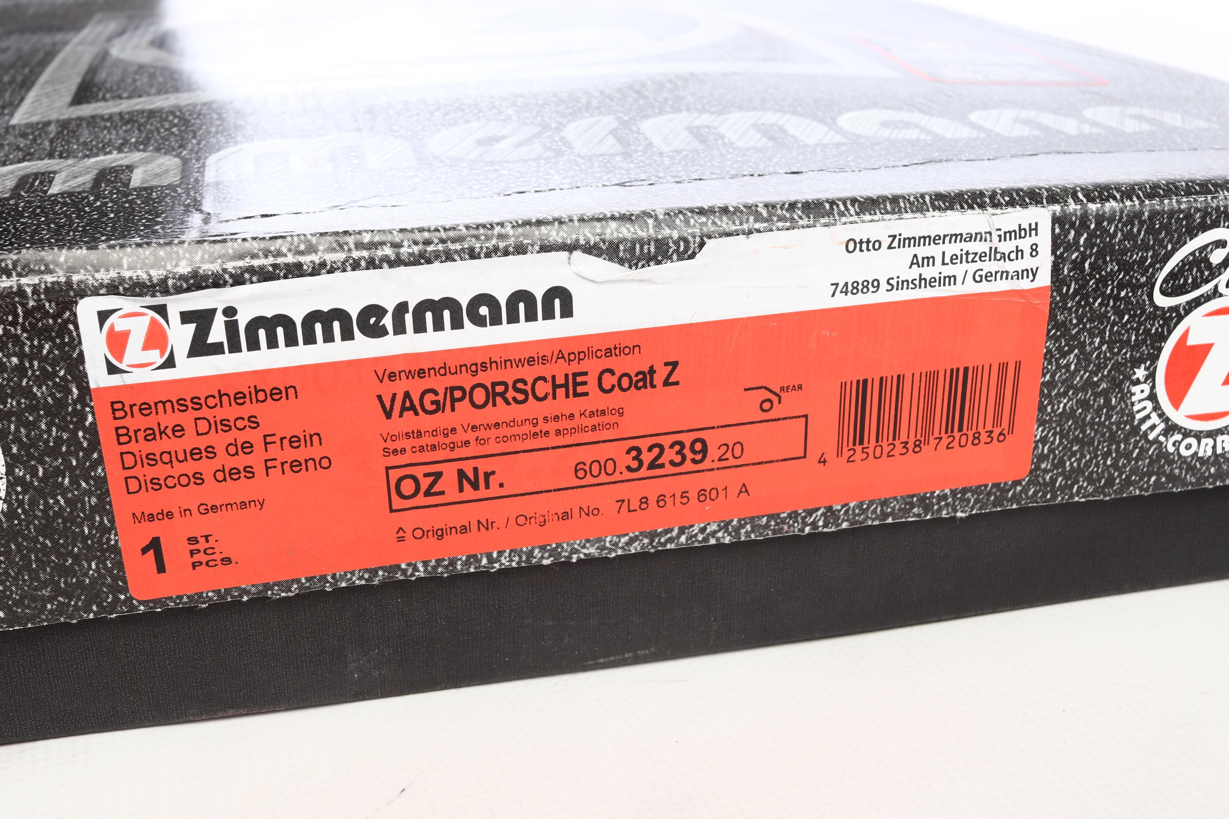 Диск гальмівний (задній) Audi Q7 06-15/Porsche Cayenne/VW Touareg 03-10 (358x28)(з покриттям)(вент.)