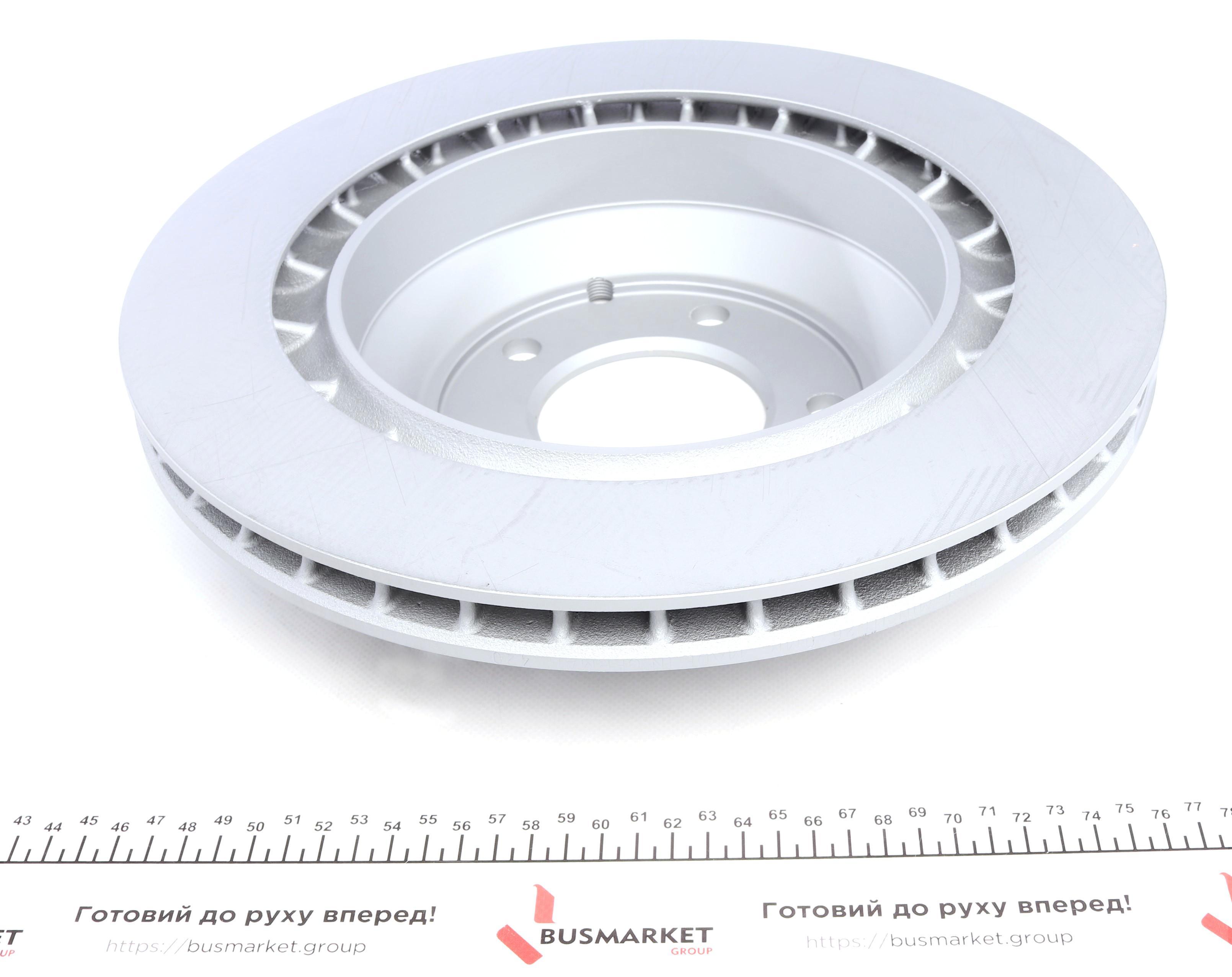 Диск гальмівний (задній) Audi Q7 06-15/Porsche Cayenne/VW Touareg 03-10 (358x28)(з покриттям)(вент.)