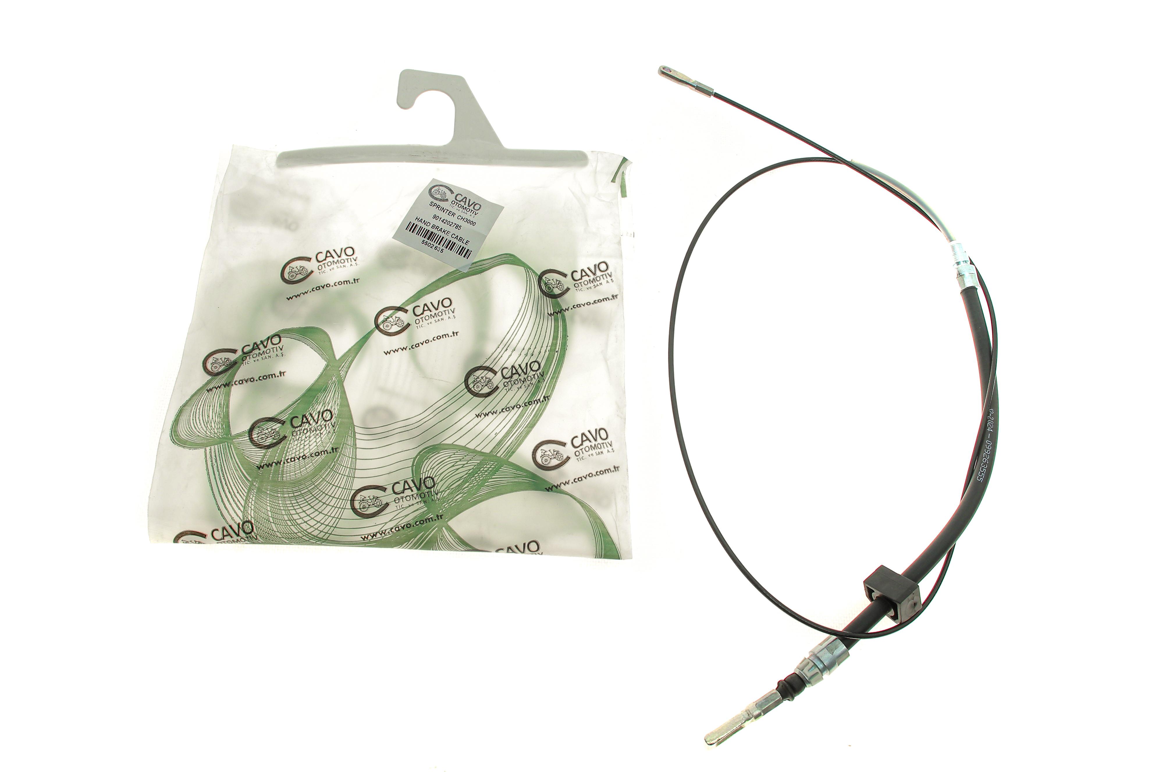 Трос ручника (центральний) MB Sprinter 408-416 96- (коротка база) (1415/285мм)