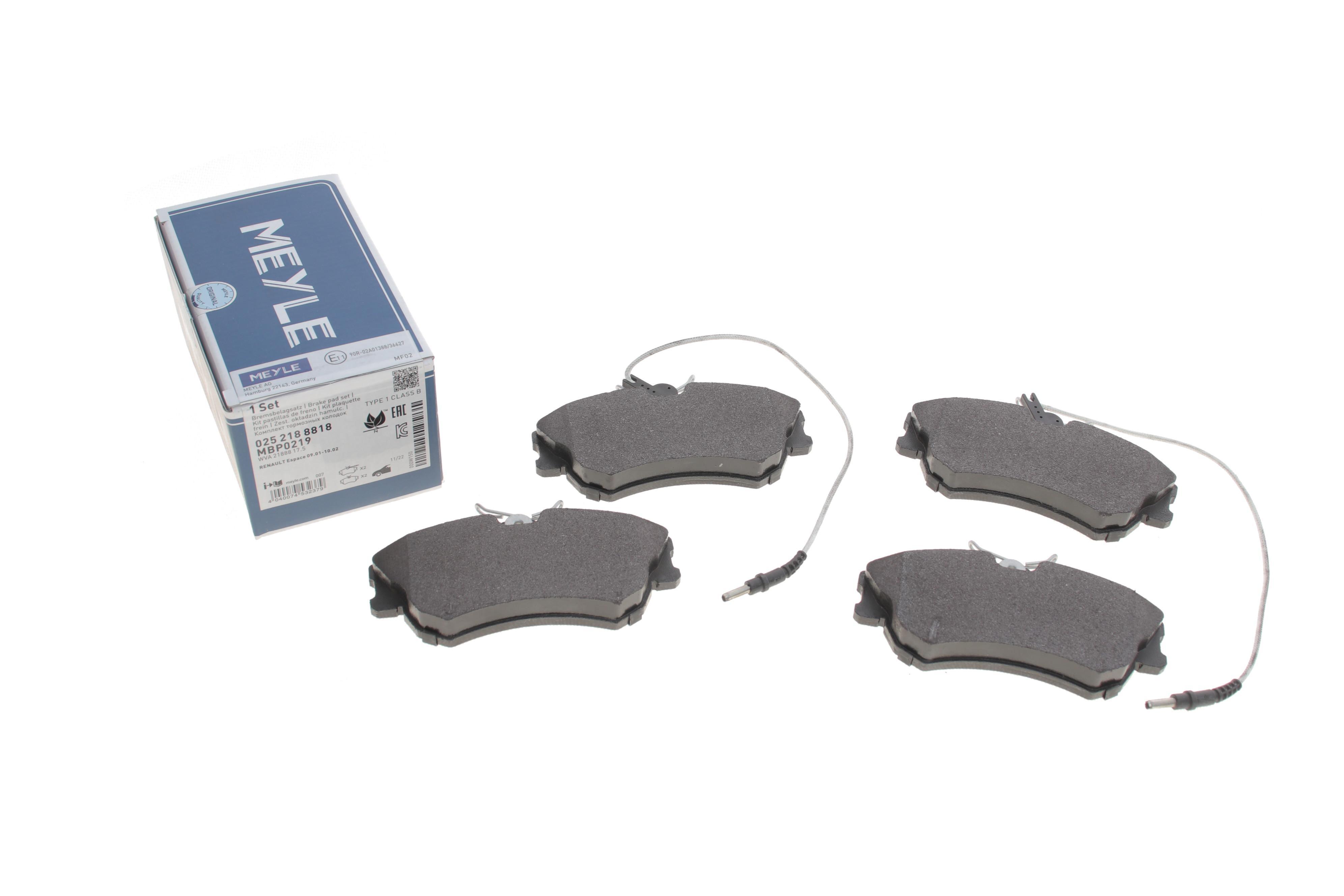 Колодки гальмівні (передні) Renault Espace (з датчиками) 96-