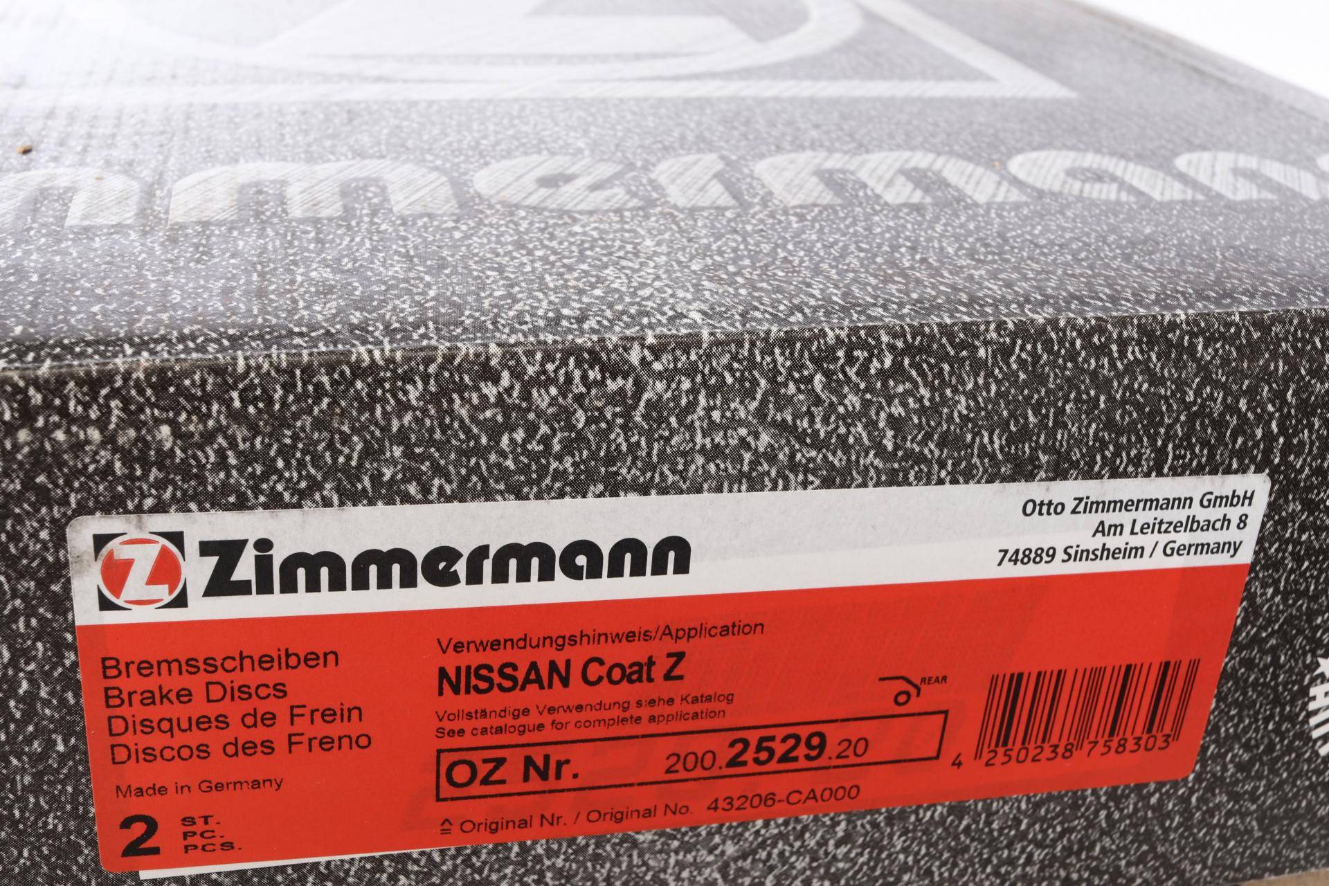 Диск гальмівний (задній) Infiniti EX/FX/G/M/Q50/Q70 03- (308x16) (з покриттям) (вентильований)