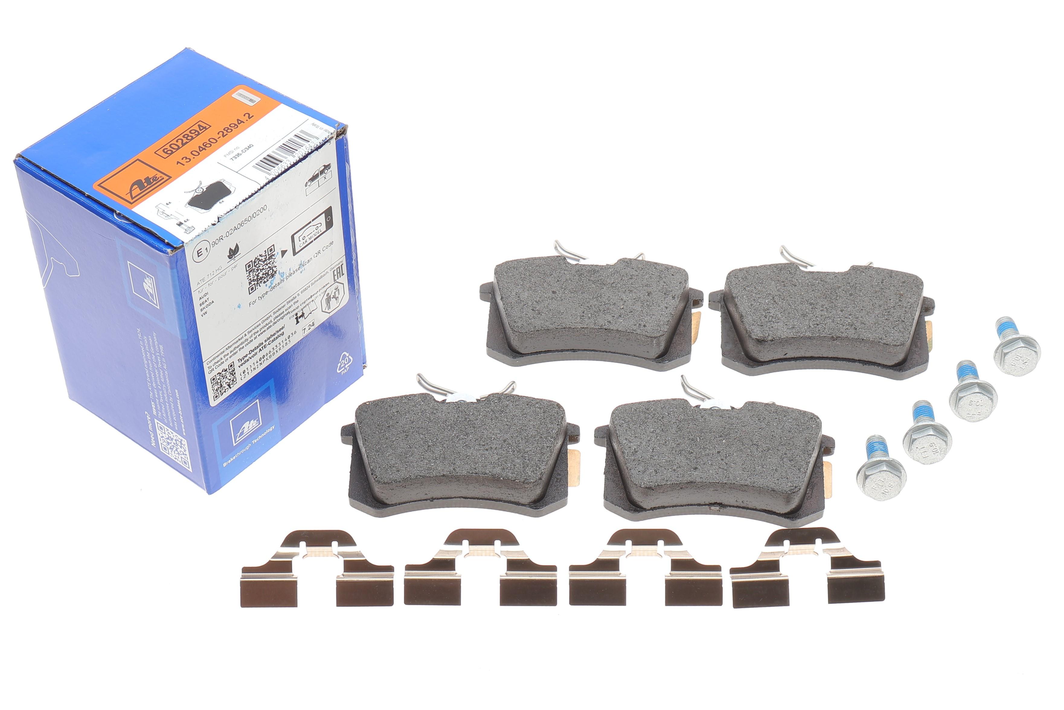 Колодки гальмівні (задні) Audi A4/A6/Skoda SuperB 01-09/Renault Clio 05-14/VW Golf/Passat 84-02 (Lucas/TRW)