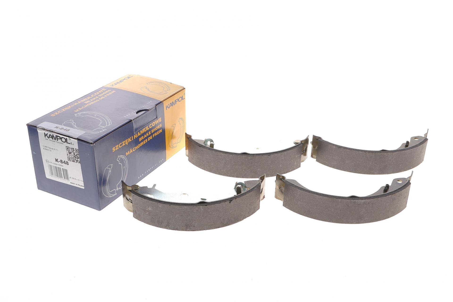 Колодки гальмівні (задні) Ford Focus II 10-/Transit Courier 14- (барабанні) (228.6x41.5)