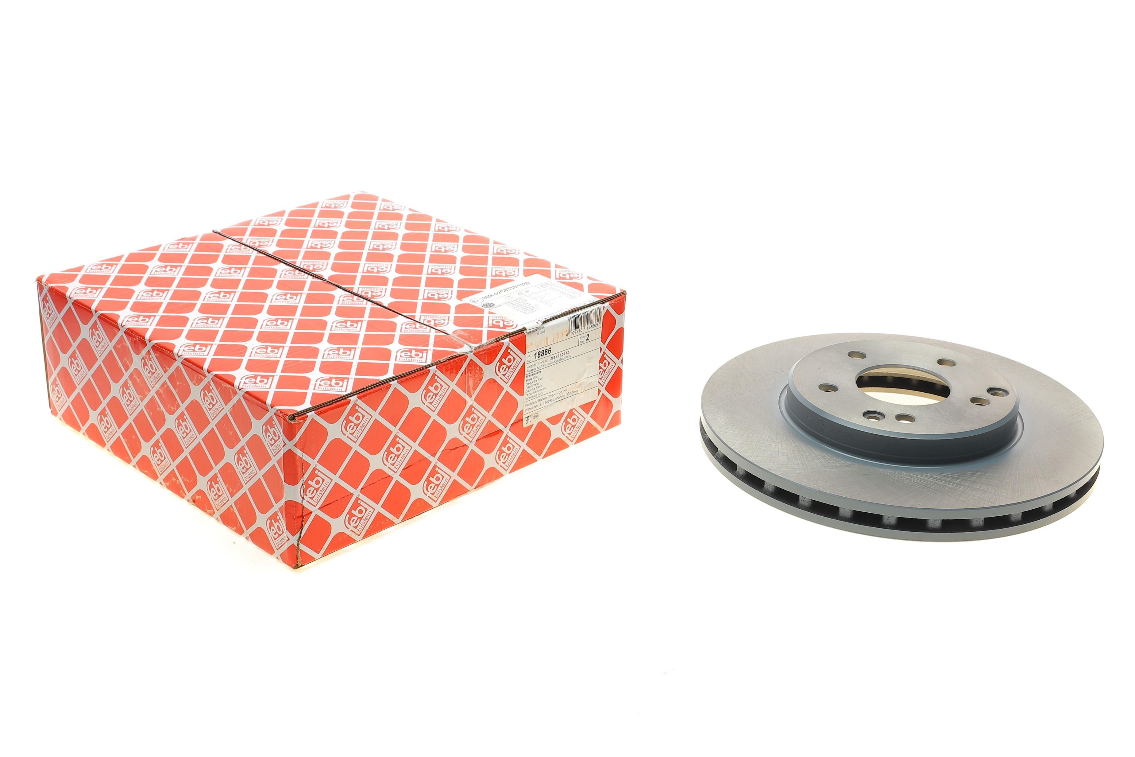 Диск гальмівний (передній) MB C-class (W202/W203/CL203/S202/S203)/E (W210/S210) 96-07 (288x25)