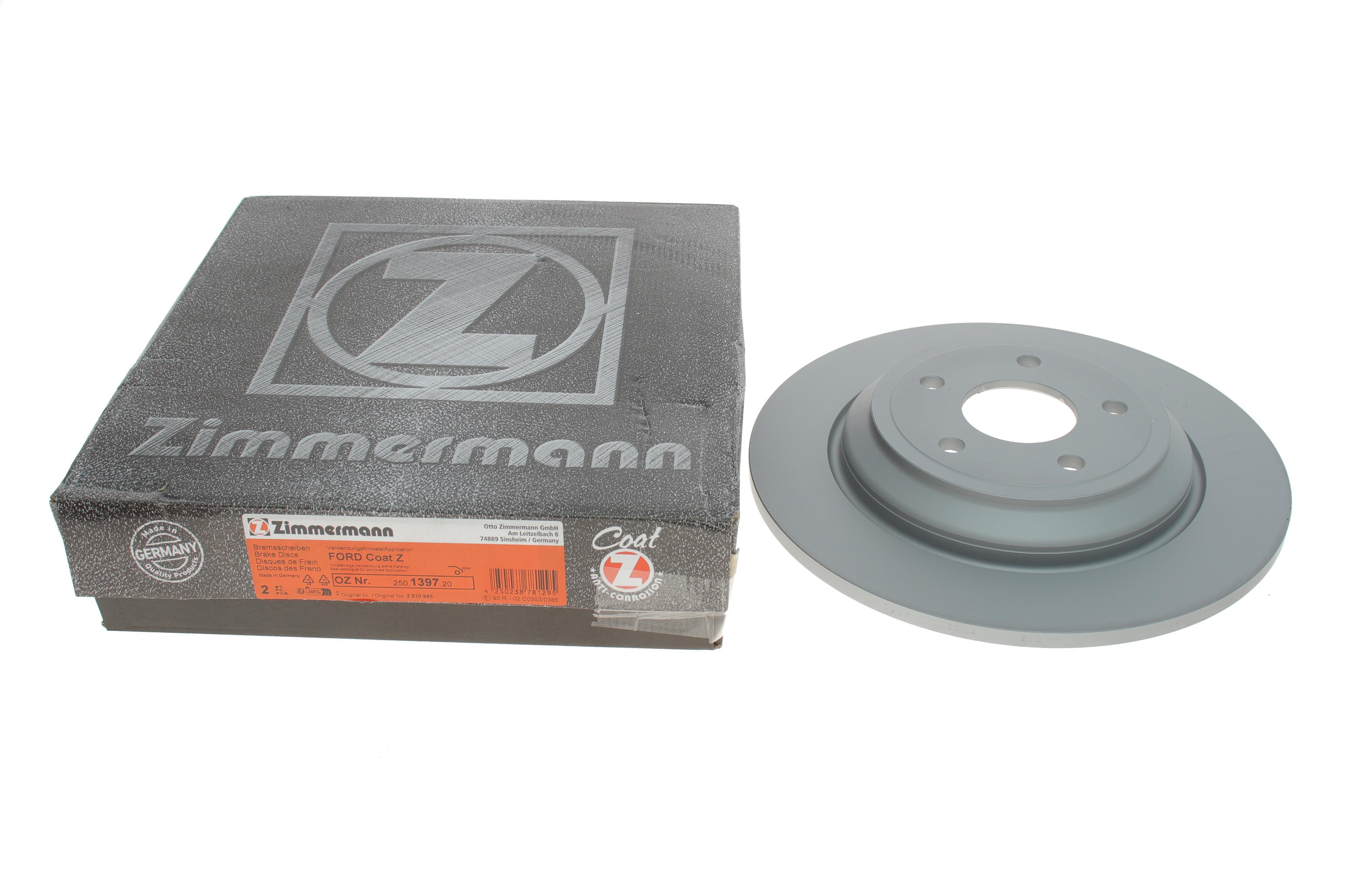 Диск гальмівний (задній) Ford Focus III/IV 10- (302x11)