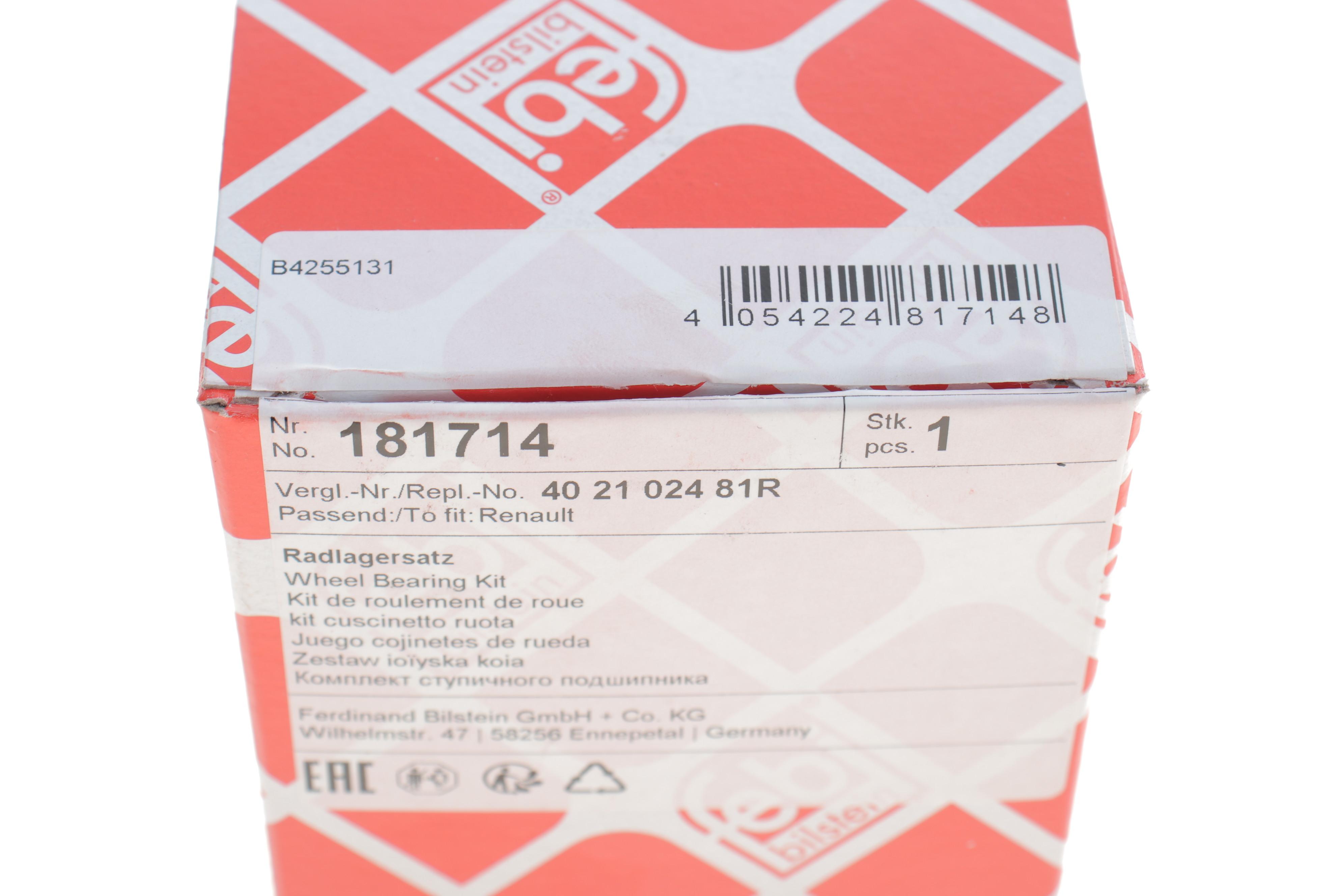 Підшипник маточини (передньої) Renault Twingo 0.9/1.0 14-