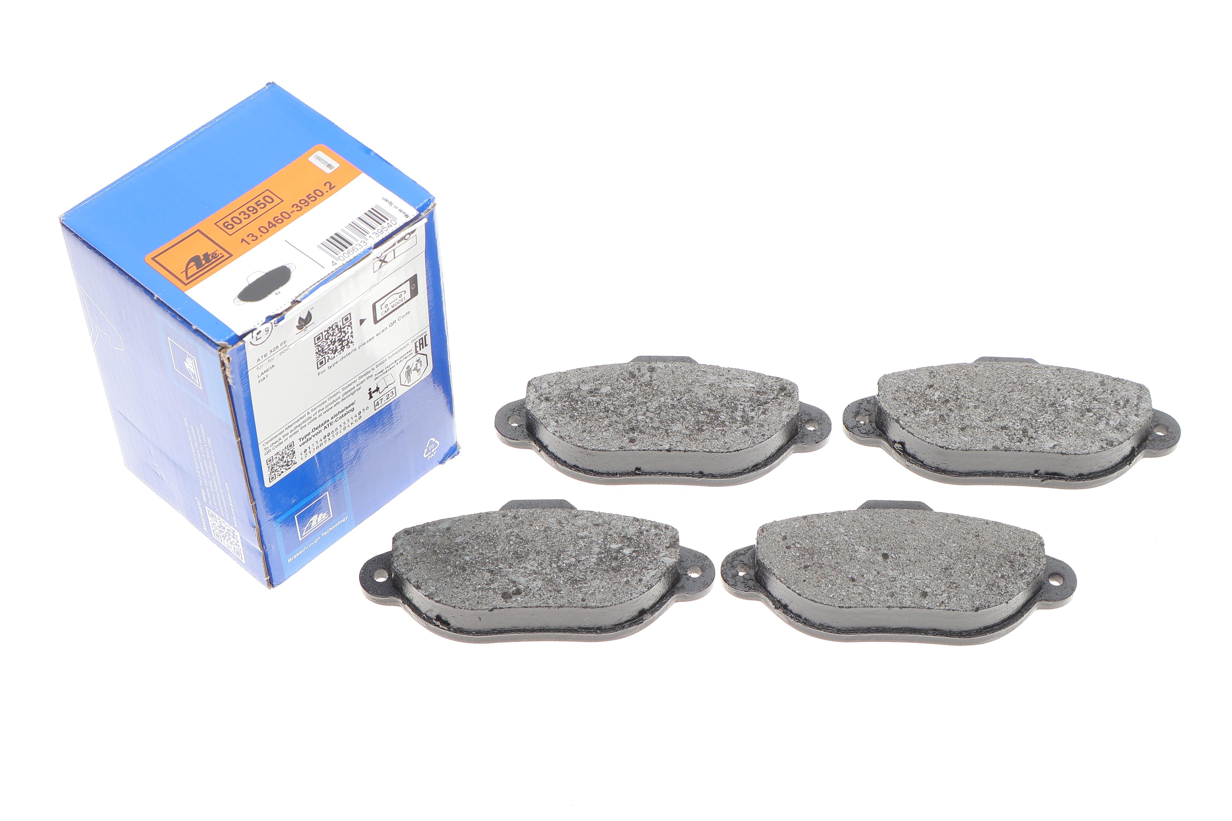 Колодки гальмівні (передні) Fiat 500 07-/Panda 03-/Punto 93-10 (Bendix)