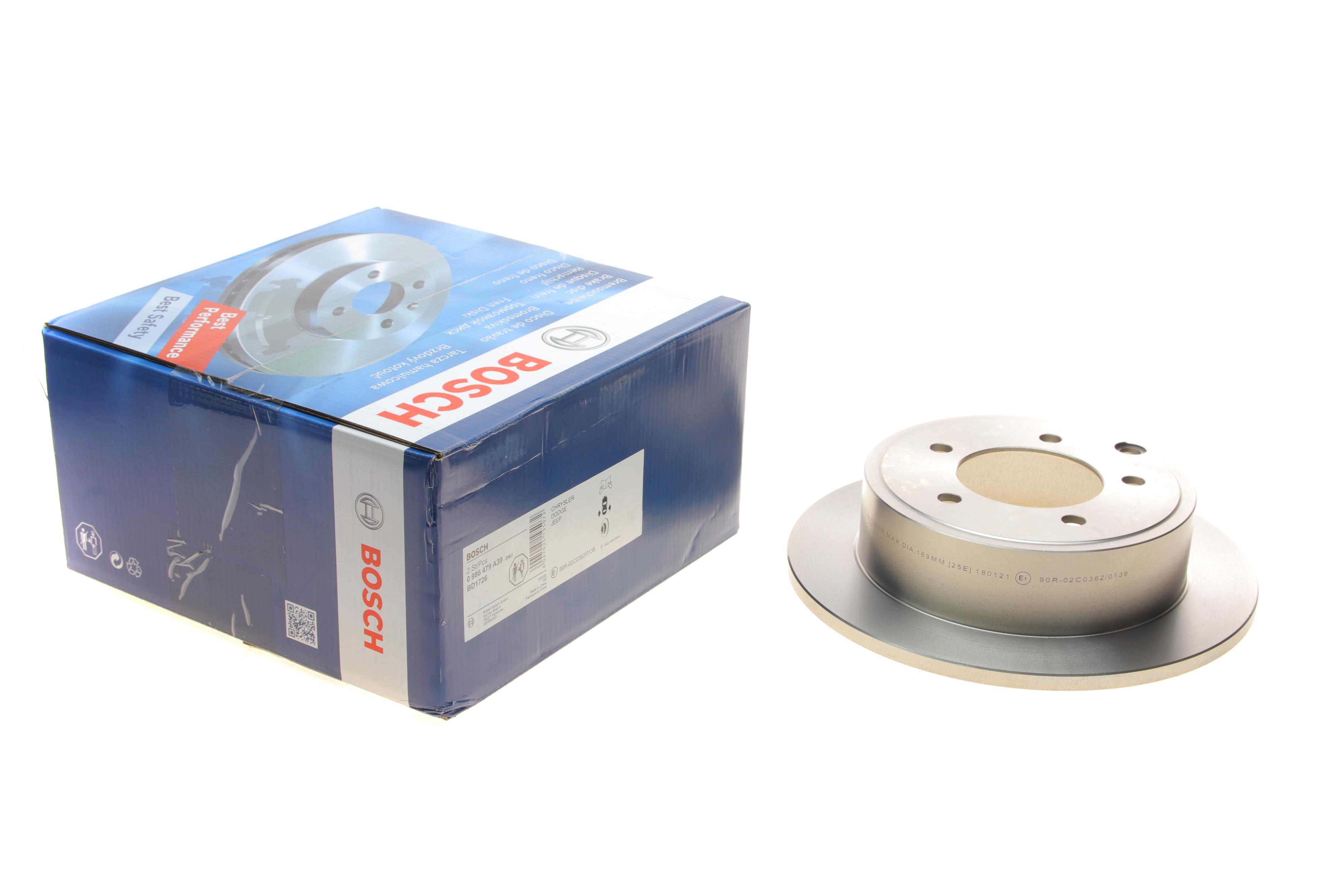 Диск гальмівний (задній) Jeep Compass/Patriot 06-/Dodge Caliber 06- (262х10)