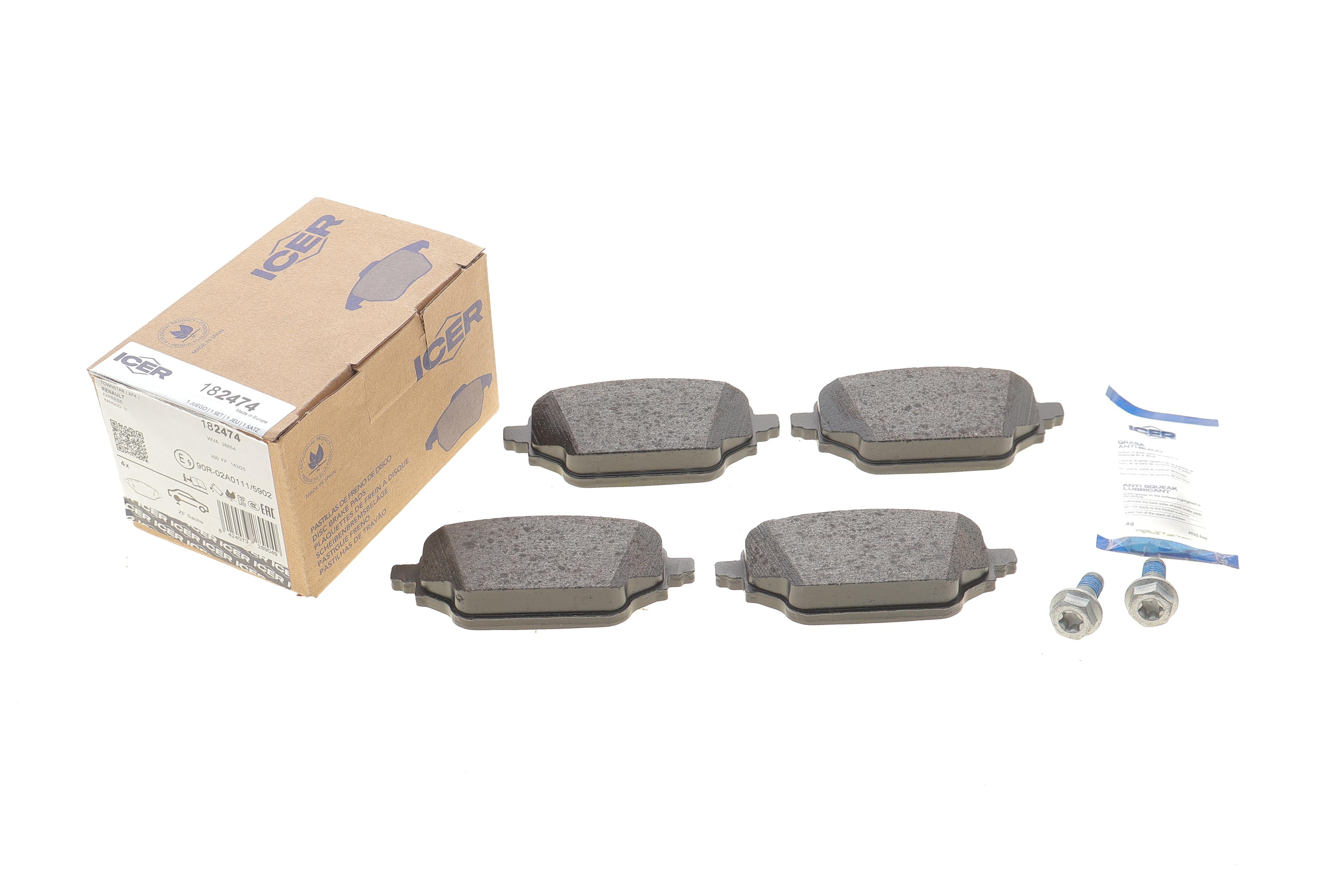 Колодки гальмівні (задні) Renault Express 1.6 SCe/1.5 dCi 21- (ZF Sachs)