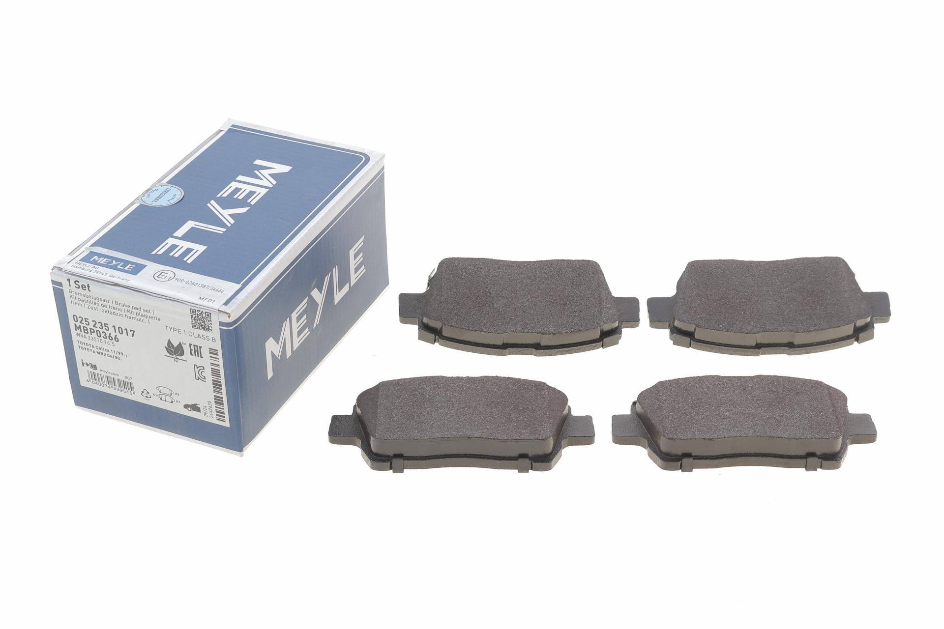 Колодки гальмівні (передні) Toyota Corolla 01-08/Prius 03-09/Yaris 99-05