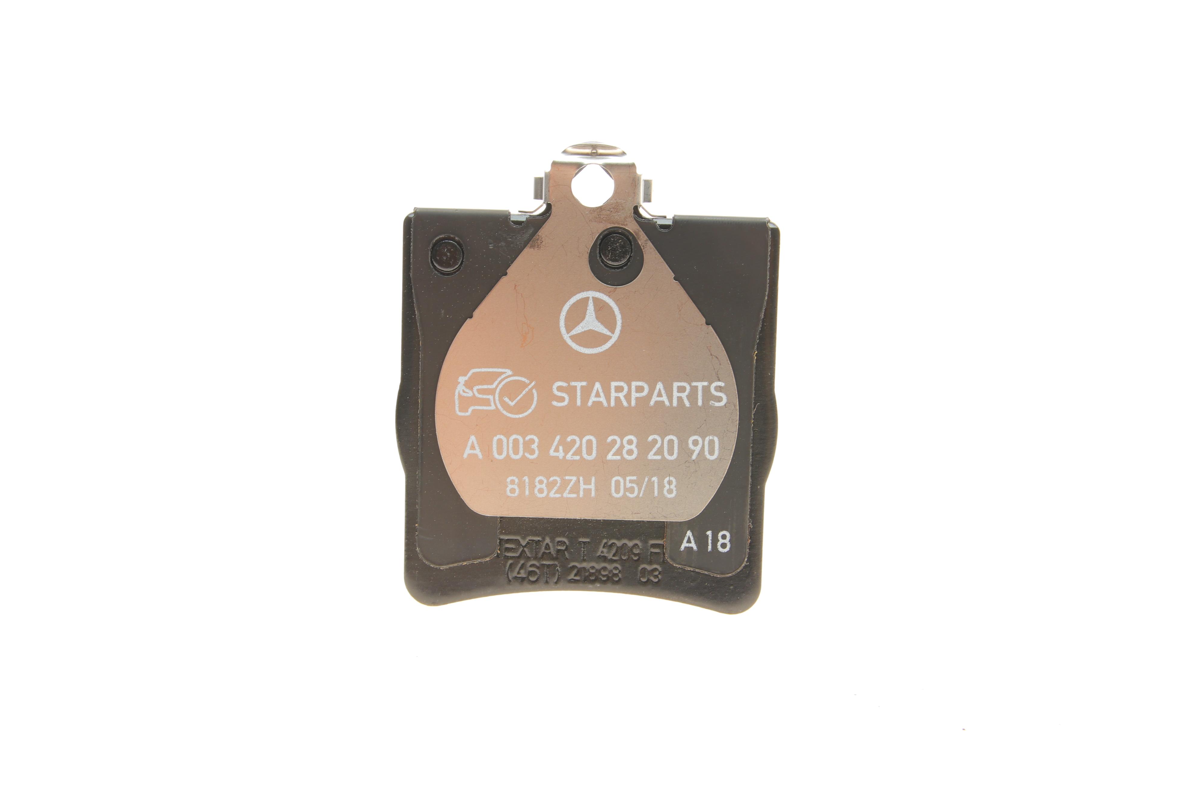 Колодки гальмівні (задні) MB C-class (W203) 00-07/E-class (W210) 96-02