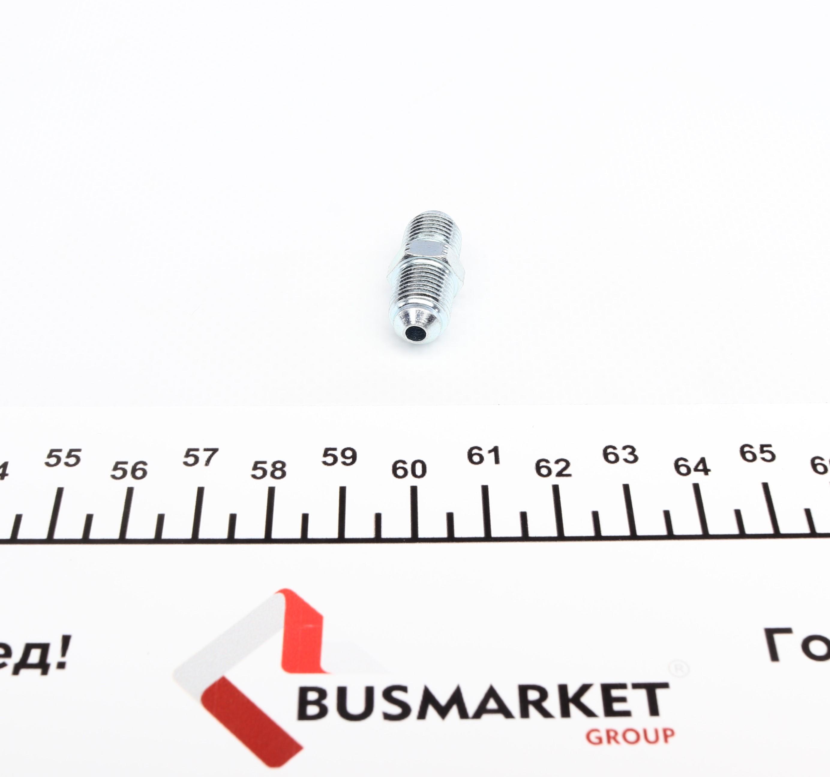 З'єднувач трубки гальмівний (M10x1/11x28/d=3.2) (папа/папа)